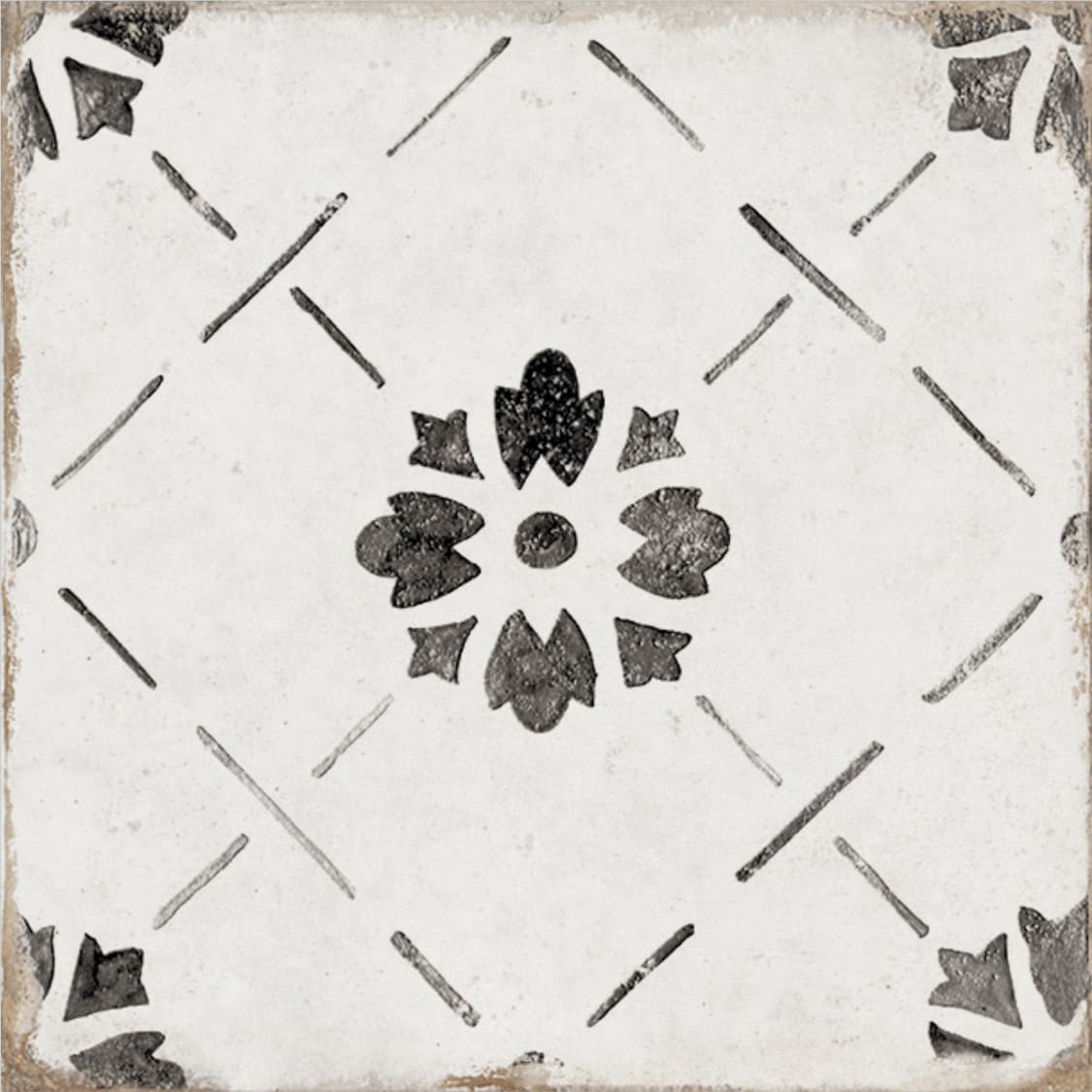 slide 3 of 6, allen + roth Sorrento White 8-in x 8-in Matte Porcelain Floor and Wall Tile ( 0.42-sq ft Piece ), 1 ct