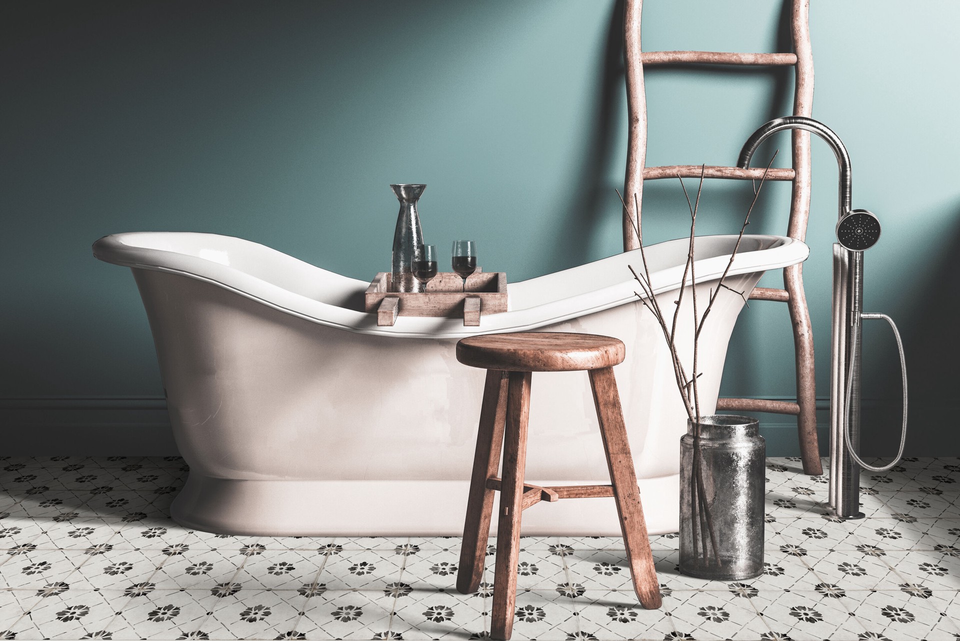 slide 5 of 6, allen + roth Sorrento White 8-in x 8-in Matte Porcelain Floor and Wall Tile ( 0.42-sq ft Piece ), 1 ct