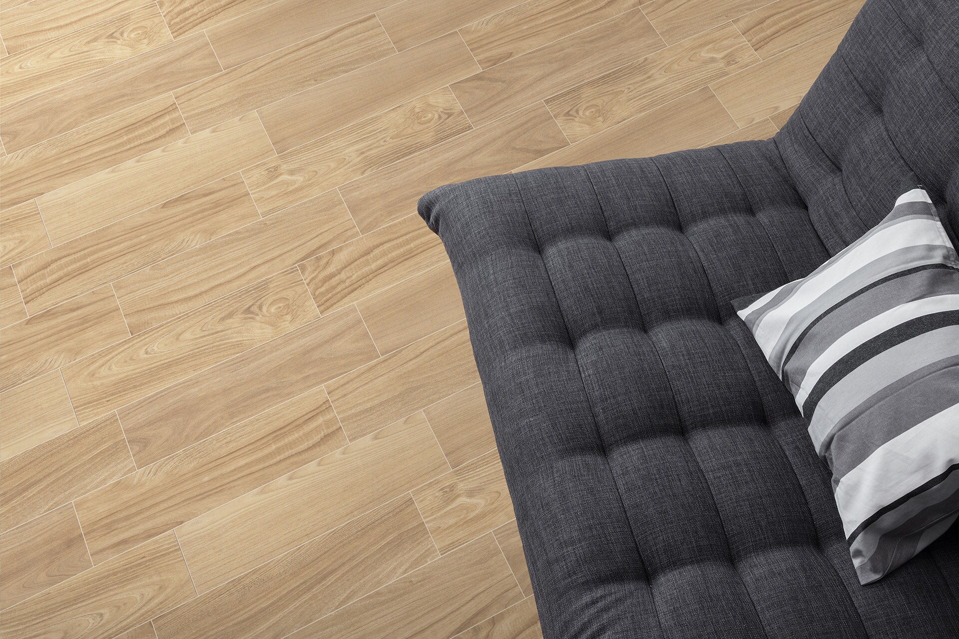 slide 5 of 6, allen + roth Maui Honey 8-in x 32-in Matte Porcelain Wood Look Floor and Wall Tile ( 1.71-sq ft Piece ), 1 ct