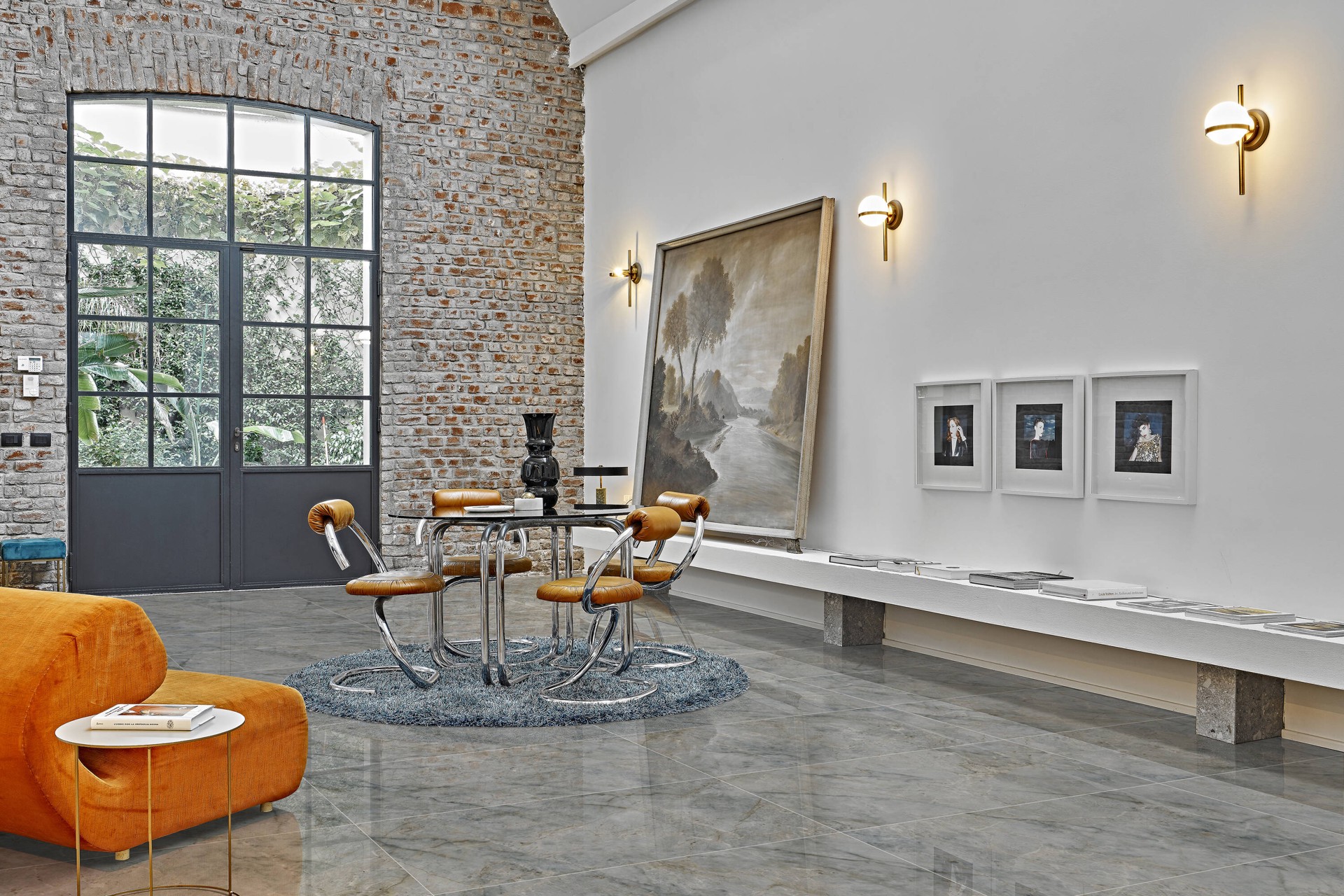 slide 5 of 6, allen + roth Paradise Gray 24-in x 48-in Polished Porcelain Floor and Wall Tile ( 7.67-sq ft Piece ), 1 ct