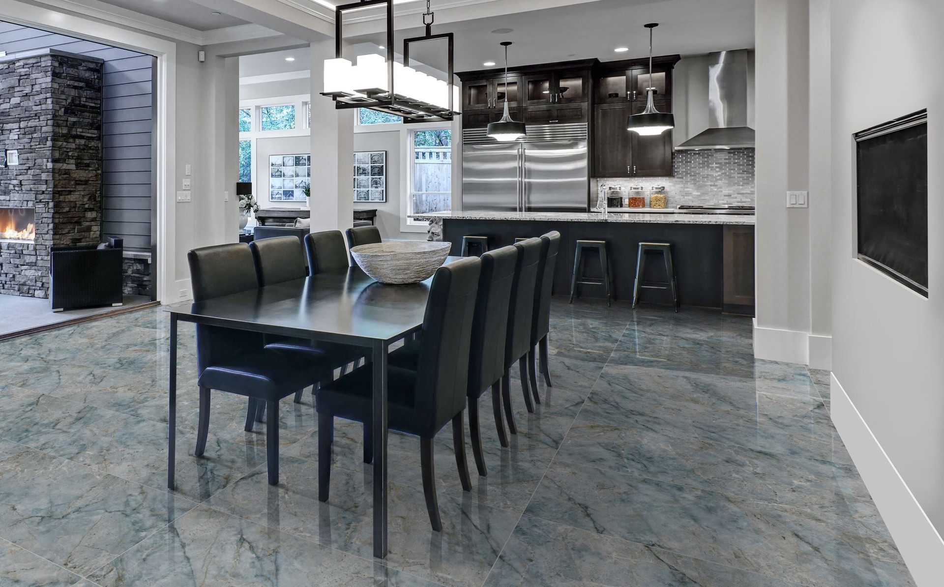 slide 6 of 6, allen + roth Paradise Gray 24-in x 48-in Polished Porcelain Floor and Wall Tile ( 7.67-sq ft Piece ), 1 ct