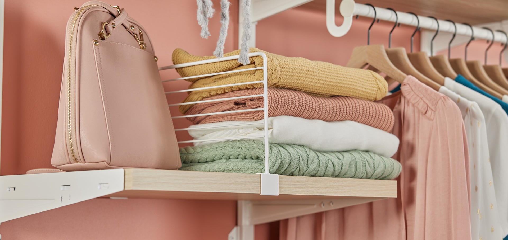 slide 4 of 6, Origin 21 Edda 1.57-in x 8-in x 15.96-in White Shelf divider, 1 ct