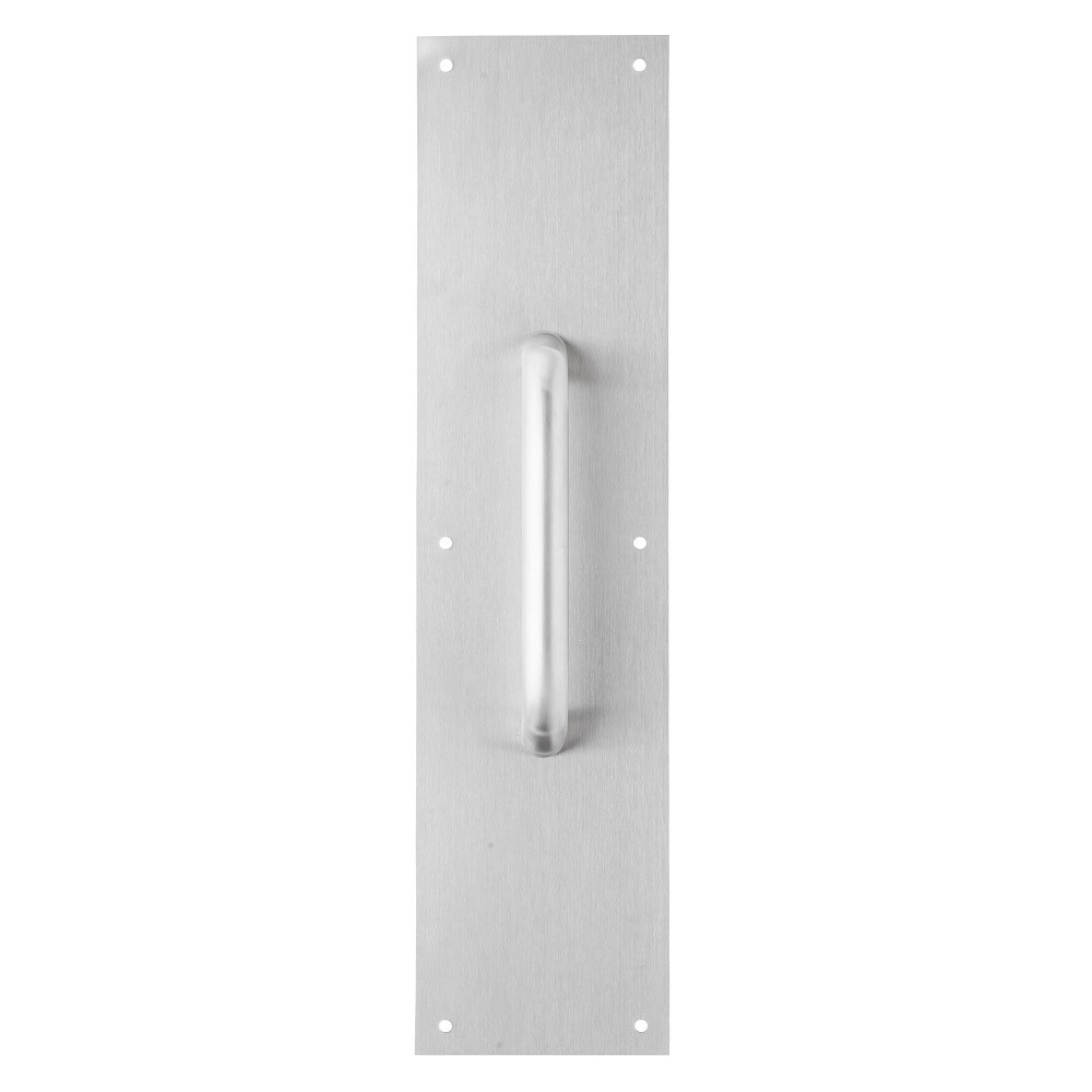 slide 3 of 6, BRINKS COMMERCIAL Industrial Duty Commercial 4-in W x 16-in H Stainless steel Pull plate, 1 ct