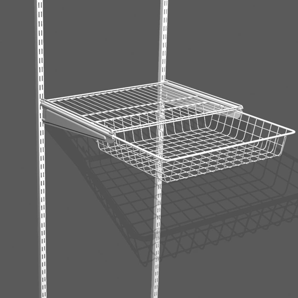 slide 2 of 6, ClosetMaid ShelfTrack 21-in x 27-in x 17-in White Wire Drawer unit, 1 ct