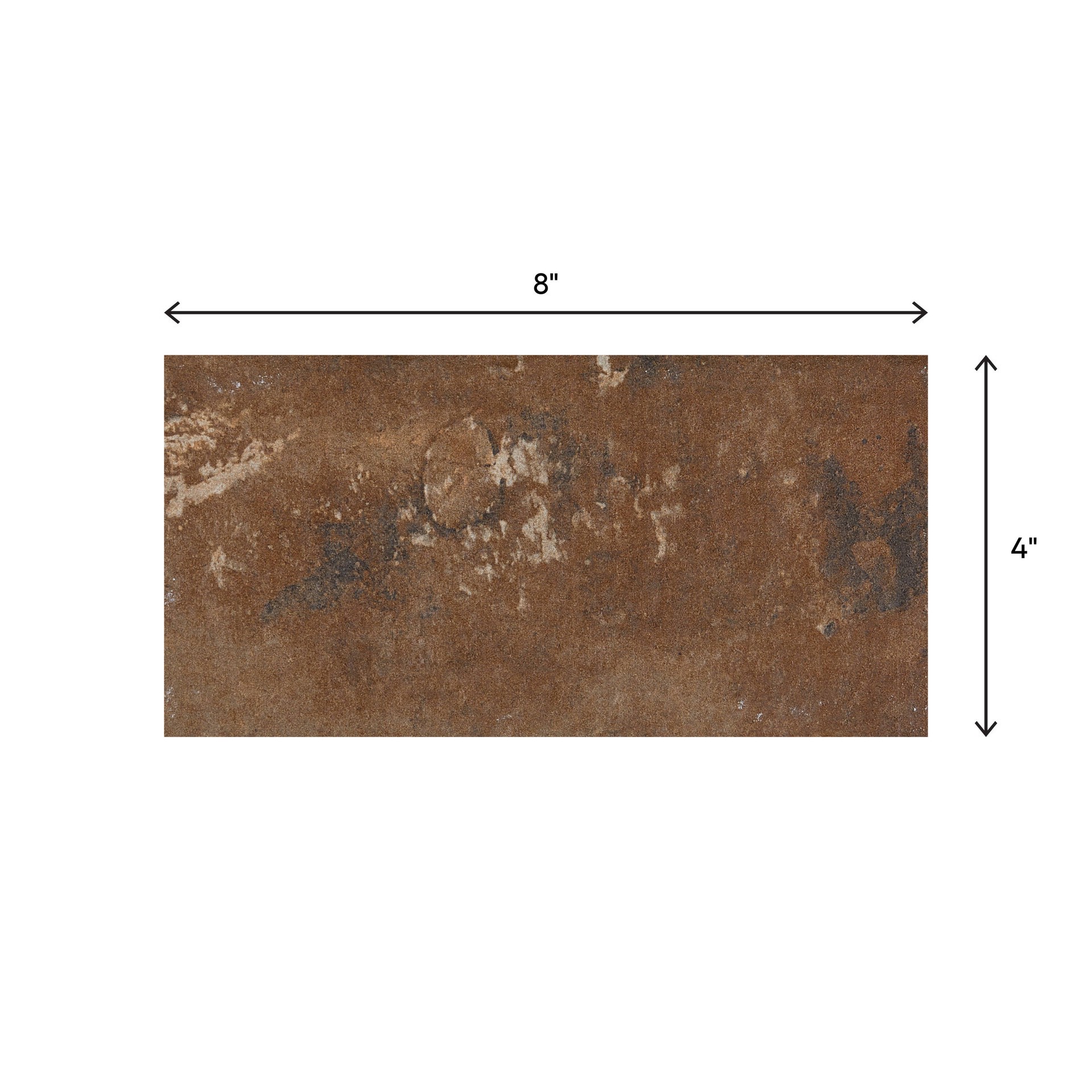 slide 6 of 6, allen + roth Wright City Brown 4-in x 8-in Matte Porcelain Floor and Wall Tile ( 0.22-sq ft Piece ), 1 ct