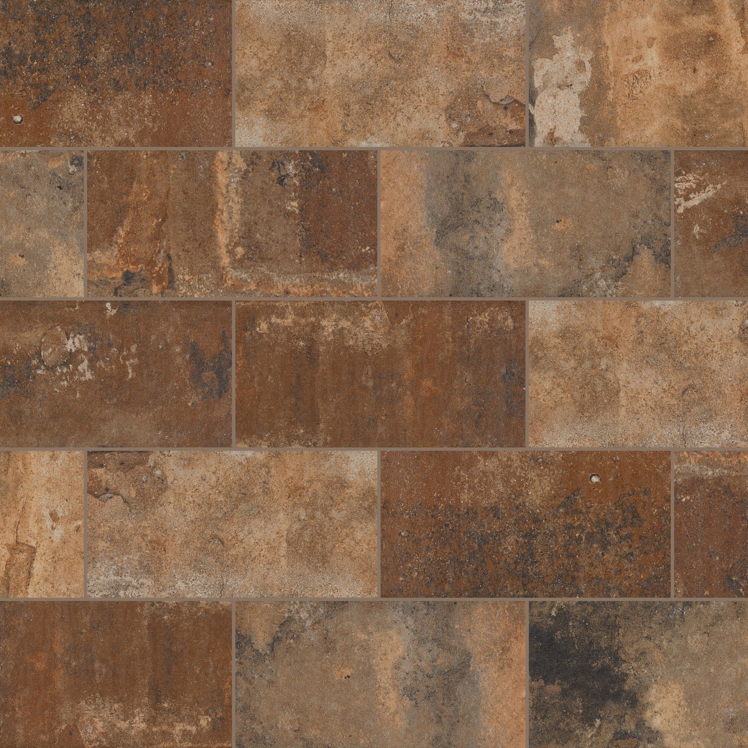 slide 1 of 6, allen + roth Wright City Brown 4-in x 8-in Matte Porcelain Floor and Wall Tile ( 0.22-sq ft Piece ), 1 ct