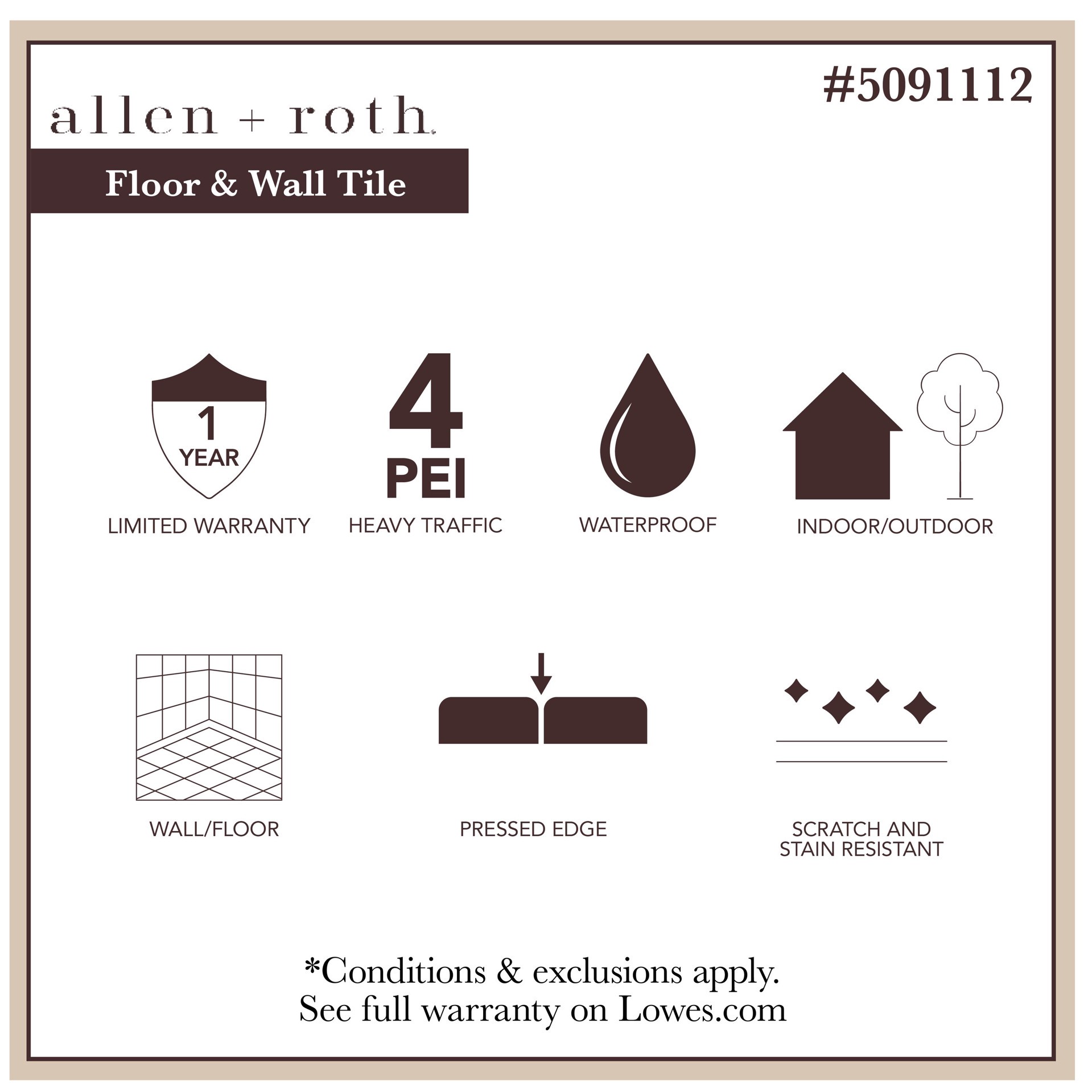 slide 2 of 6, allen + roth Earthy Natural Beige 12-in x 24-in Matte Porcelain Floor and Wall Tile ( 1.95-sq ft Piece ), 1 ct