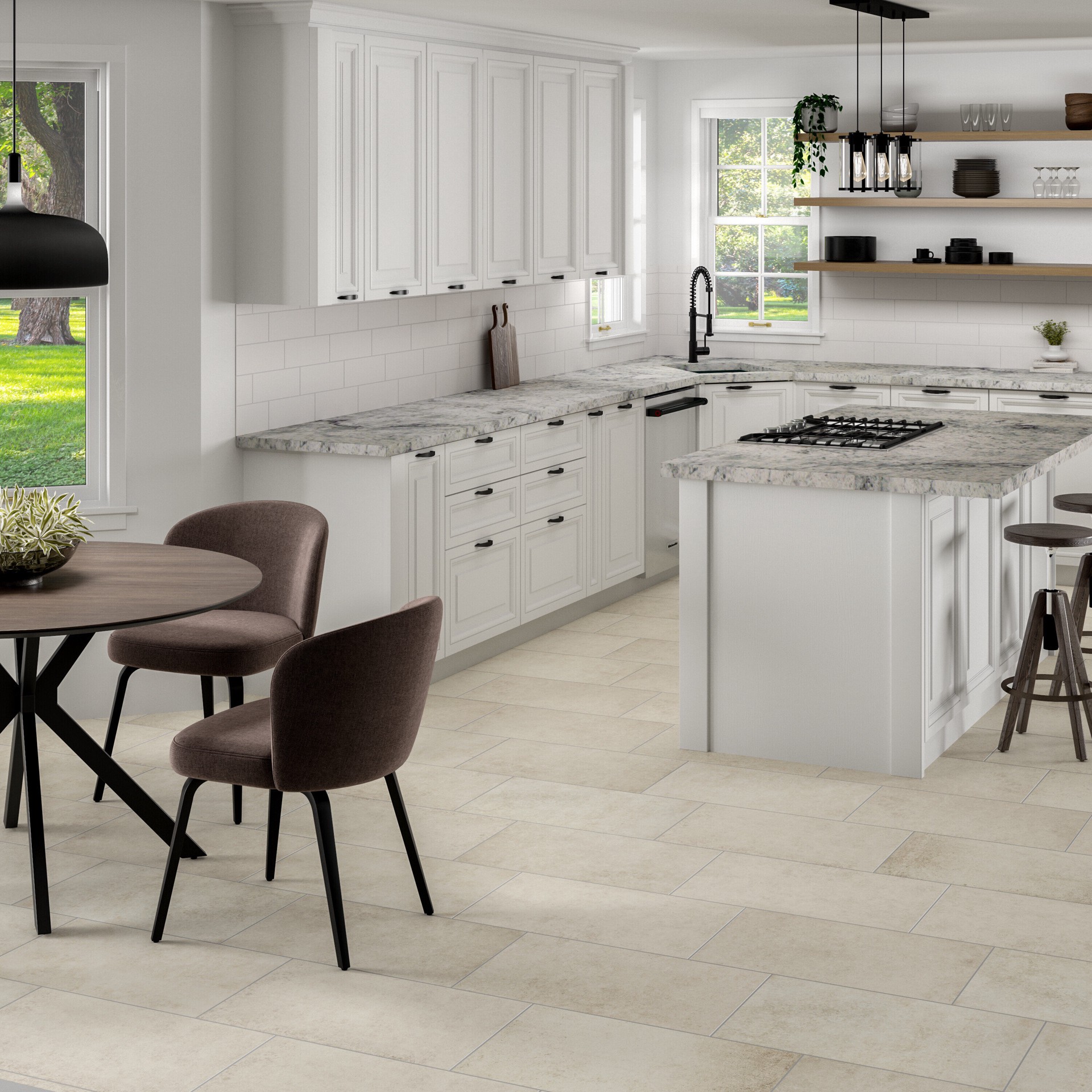 slide 4 of 6, allen + roth Earthy Natural Beige 12-in x 24-in Matte Porcelain Floor and Wall Tile ( 1.95-sq ft Piece ), 1 ct