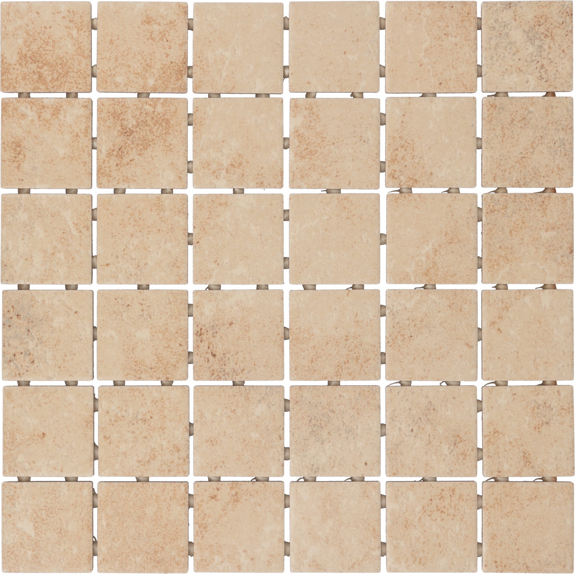 slide 4 of 6, Style Selections Alamosa Beige 12-in x 12-in Matte Ceramic Stone look Mosaic Floor and Wall Tile ( 1-sq ft Piece, 1 ct