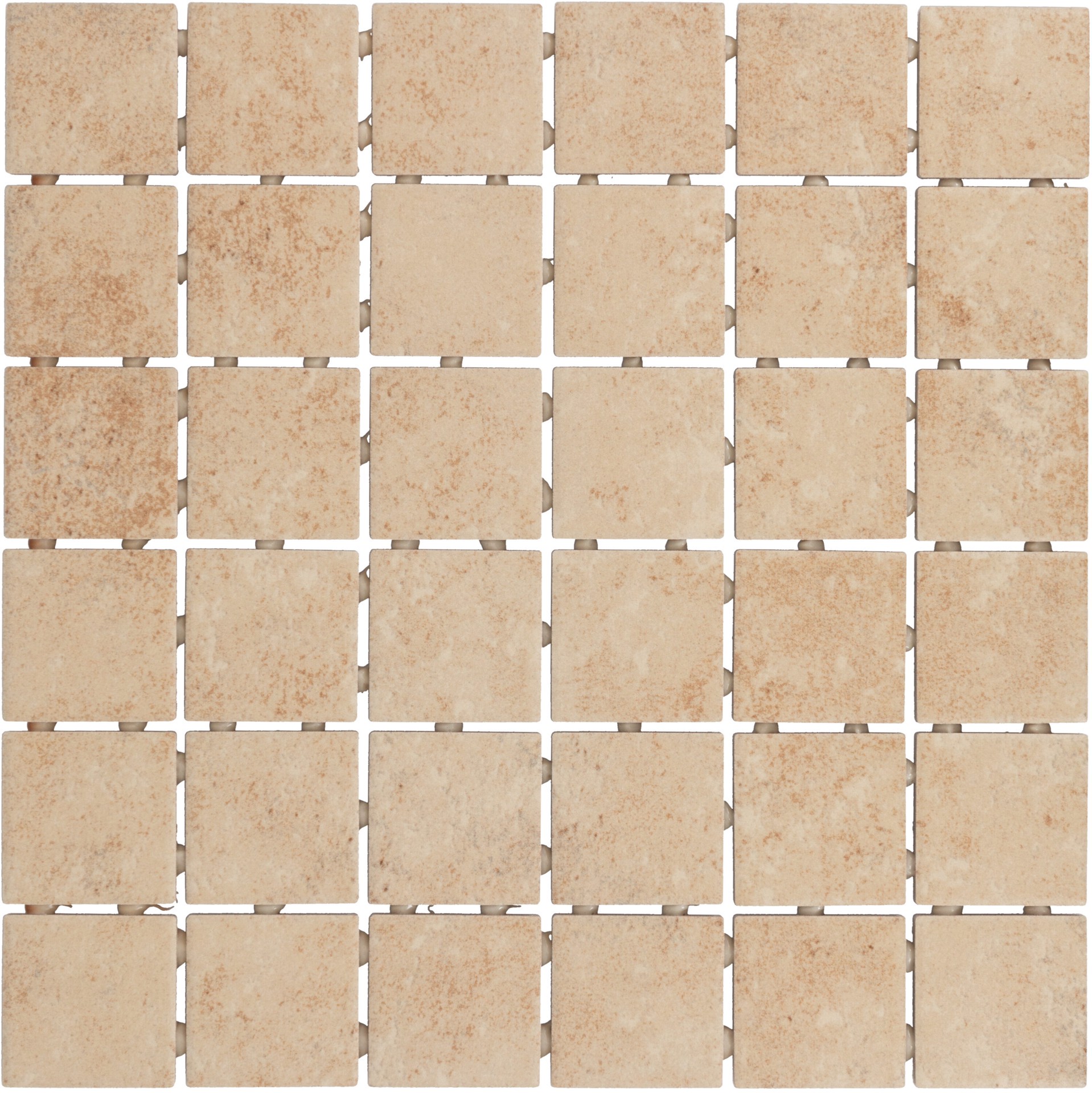 slide 5 of 6, Style Selections Alamosa Beige 12-in x 12-in Matte Ceramic Stone look Mosaic Floor and Wall Tile ( 1-sq ft Piece, 1 ct