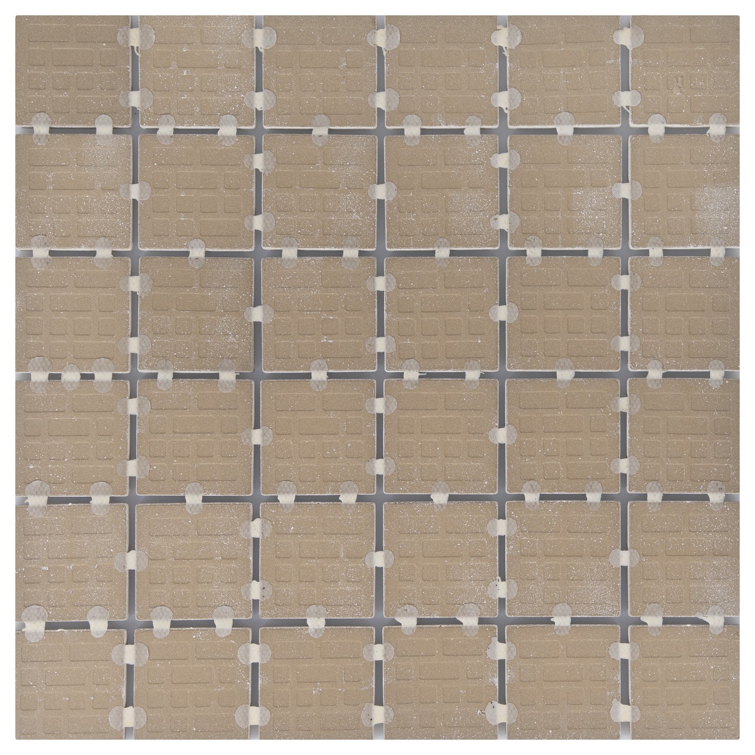 slide 6 of 6, Style Selections Alamosa Beige 12-in x 12-in Matte Ceramic Stone look Mosaic Floor and Wall Tile ( 1-sq ft Piece, 1 ct