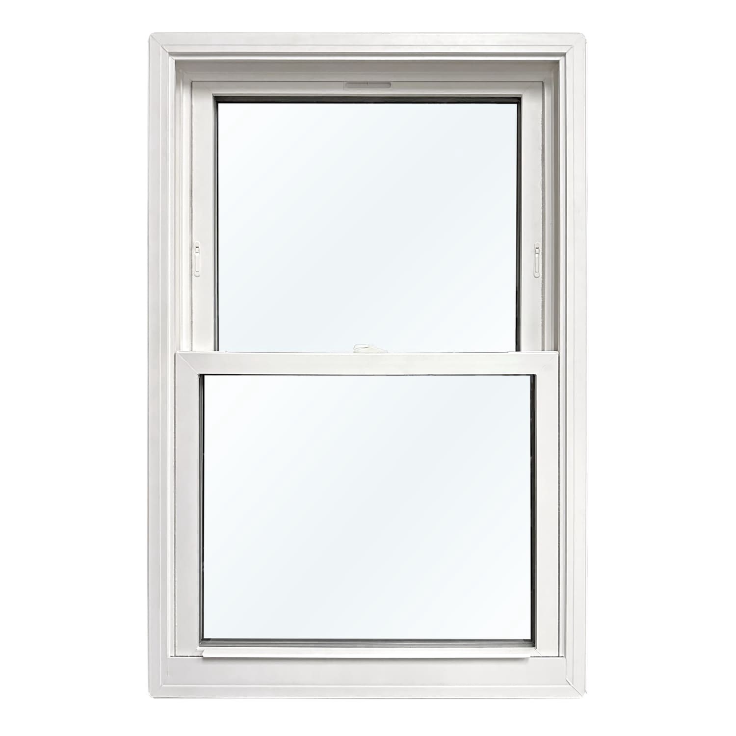 slide 3 of 6, United Window & Door PRO Series 31-1/2-in x 45-1/2-in Black Exterior White Interior Vinyl New construction Double Hung Window Low-E argon Double Pane Glass (Full Screen Included), 1 ct