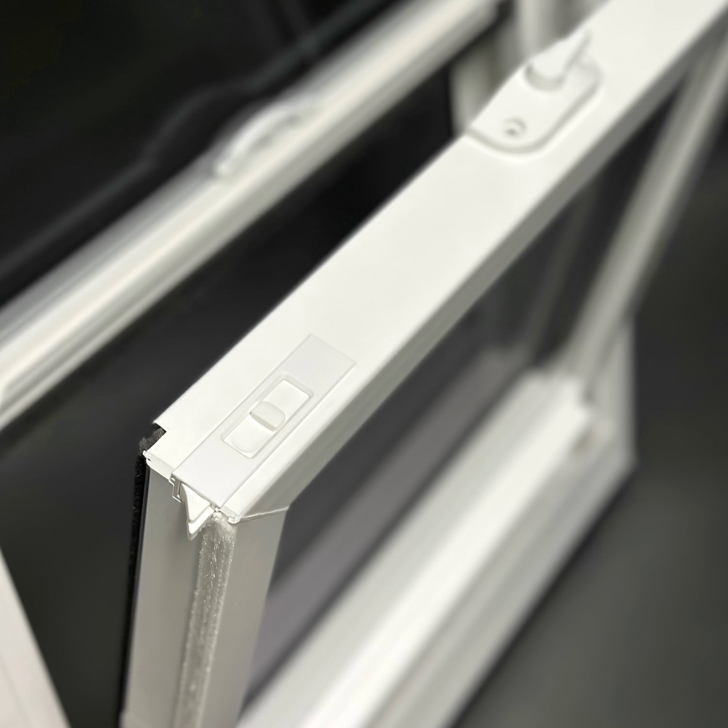 slide 5 of 6, United Window & Door PRO Series 31-1/2-in x 53-1/2-in Black Exterior White Interior Vinyl New construction Double Hung Window Low-E argon Double Pane Glass with Grids (Full Screen Included), 1 ct