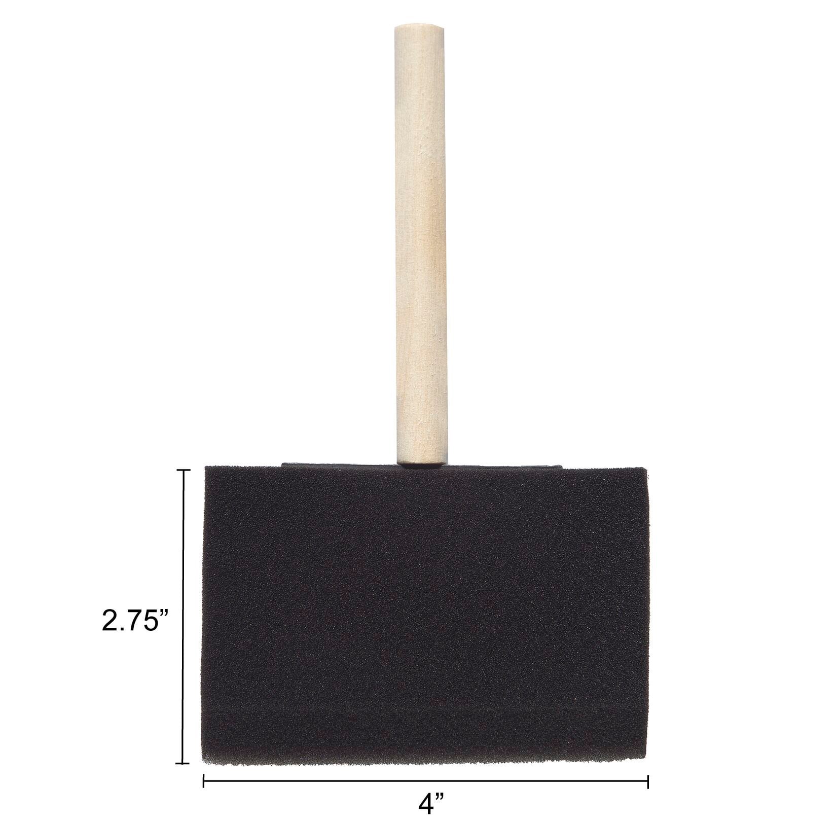 slide 4 of 5, Project Source 4-in Flat Foam Brush, 1 ct