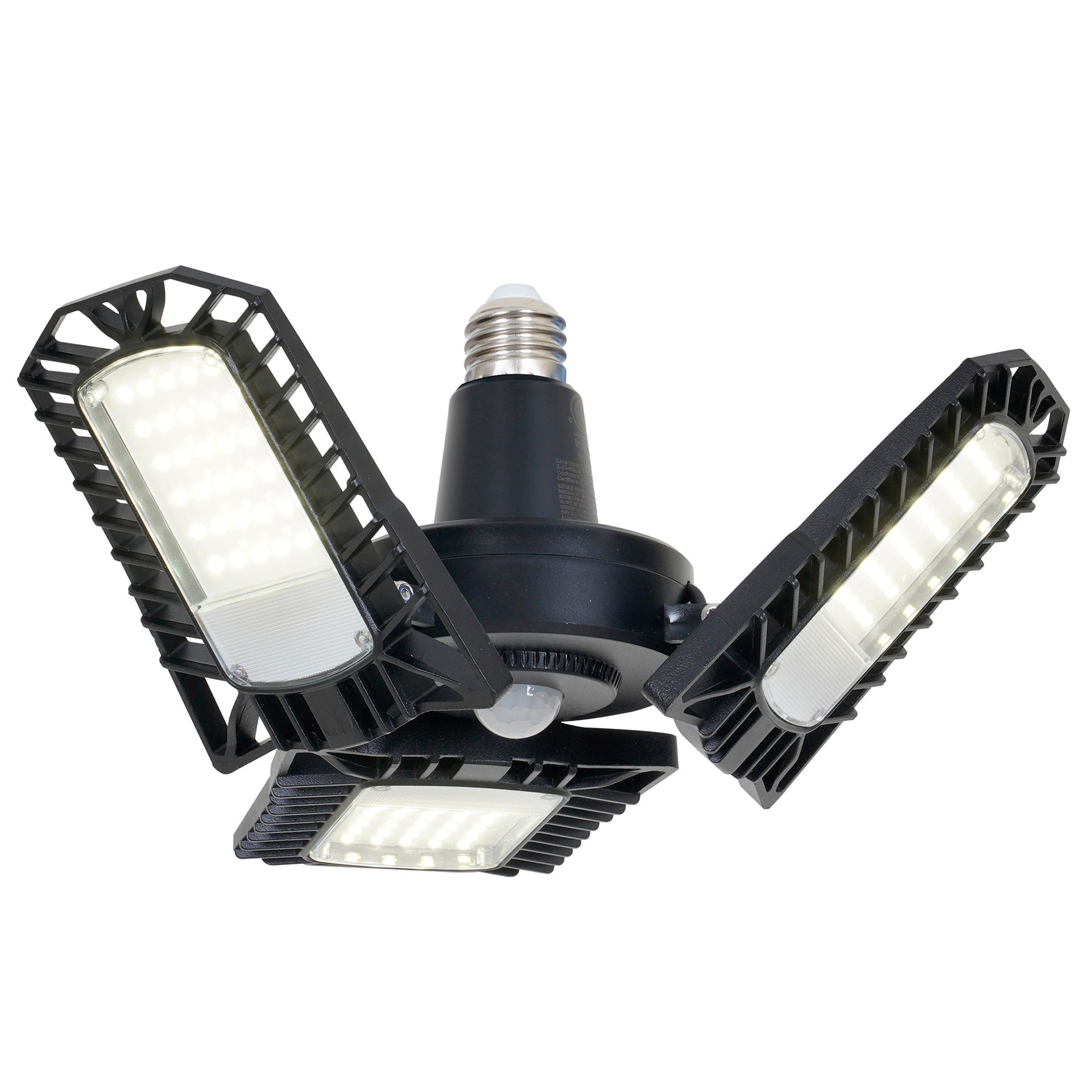 slide 3 of 6, Utilitech 1-ft 8000 Lumens Black 3 -Light LED Diffuser Garage Shop Light, 1 ct