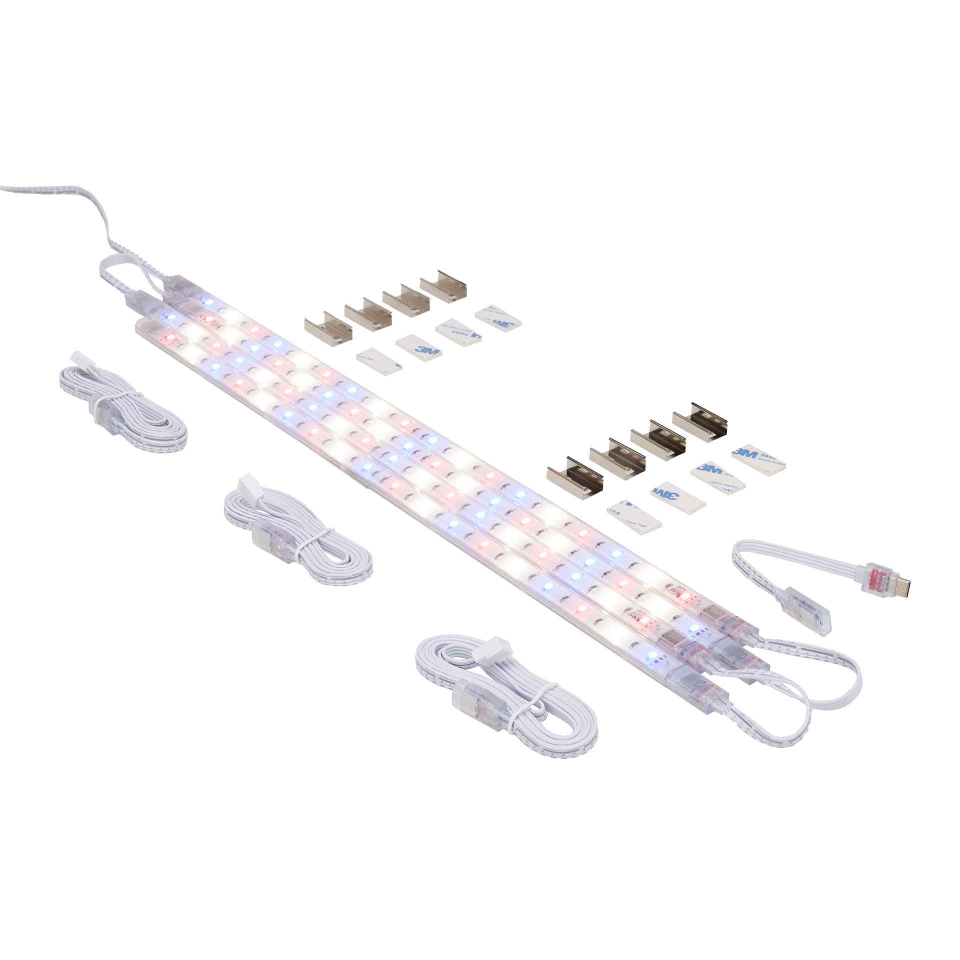 slide 3 of 6, Utilitech 21.65-in 1 -Light White 9 -Watt Full spectrum LED Strip grow light, 1 ct