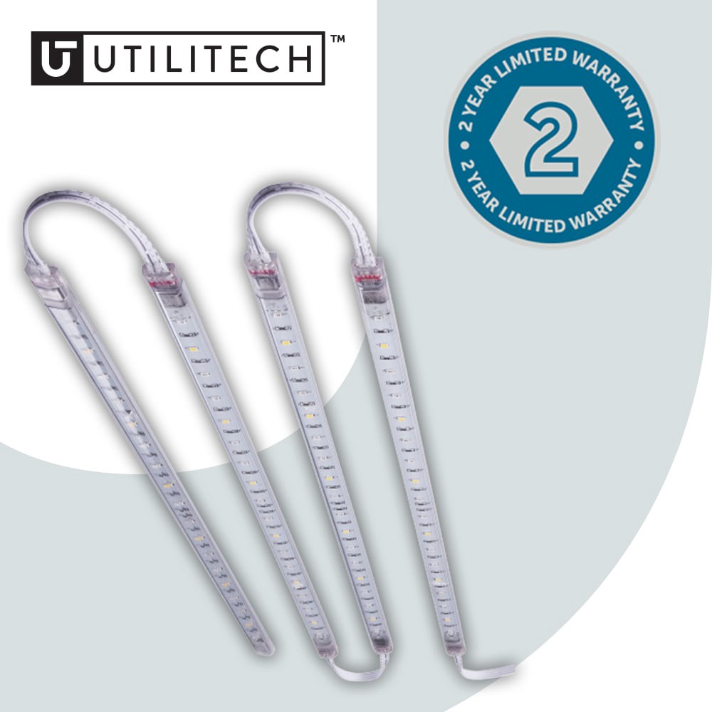 slide 5 of 6, Utilitech 21.65-in 1 -Light White 9 -Watt Full spectrum LED Strip grow light, 1 ct