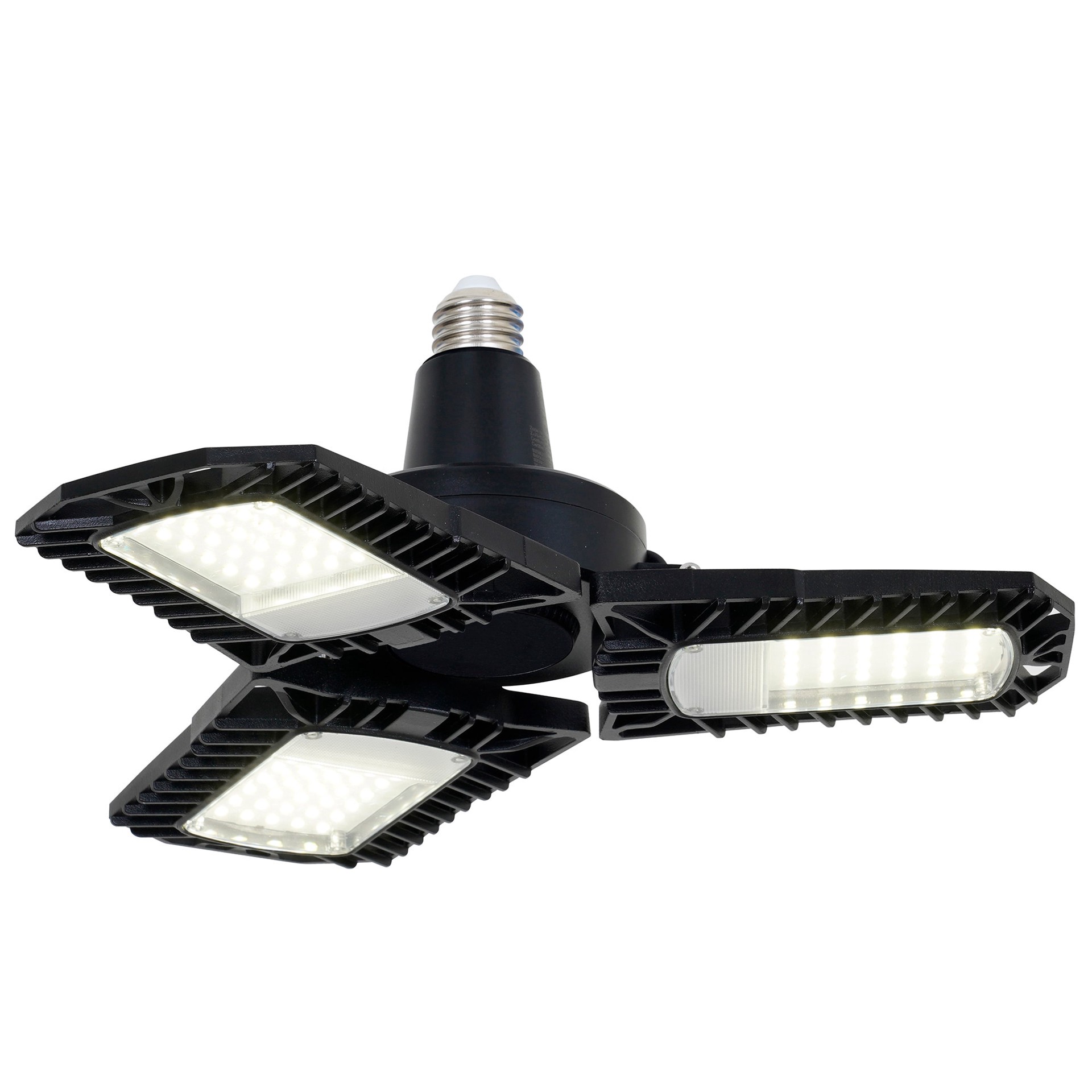 Utilitech 1-ft 8000 Lumens Black 3 -Light LED Diffuser Garage Shop ...