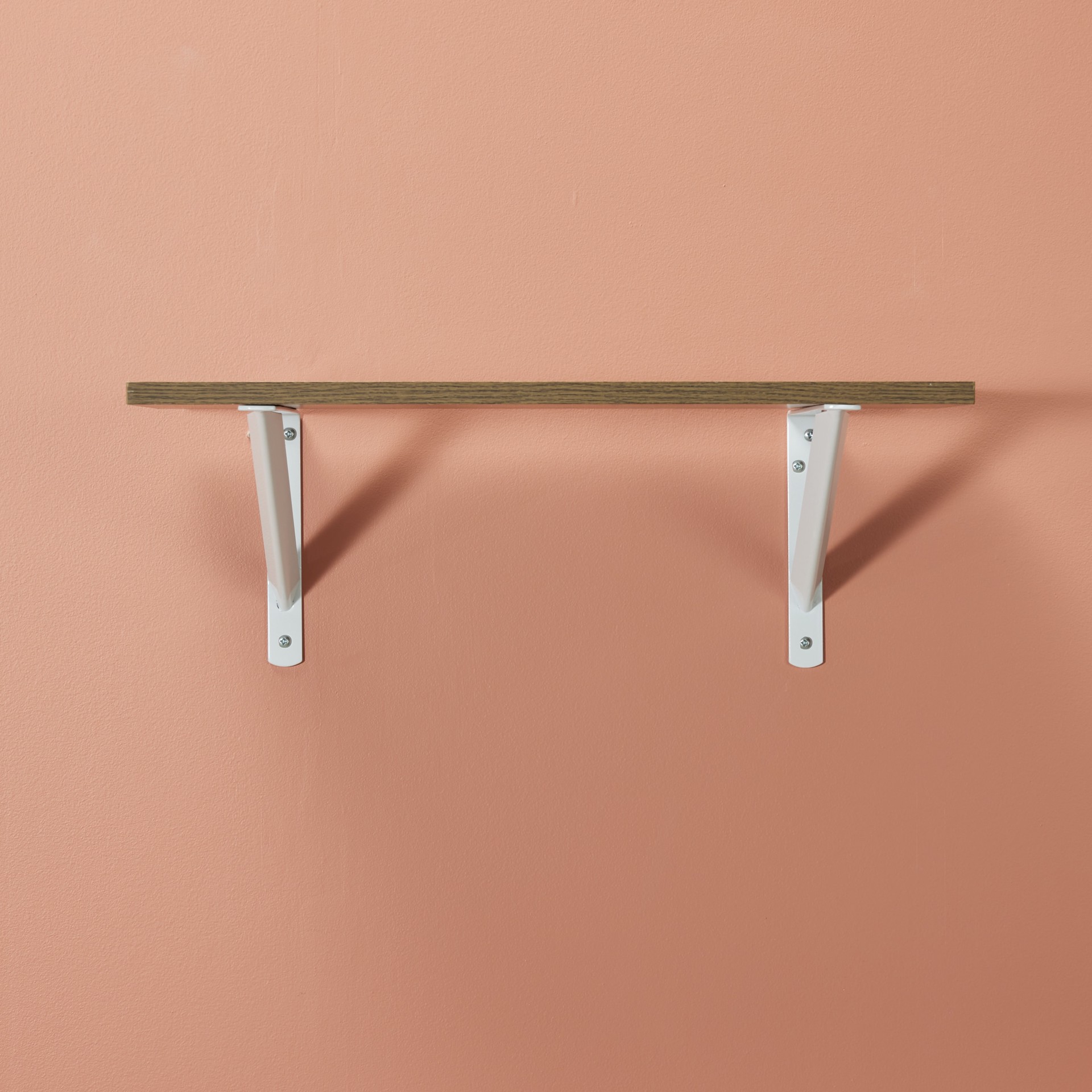 slide 3 of 6, Project Source 11.14-in L x 1.06-in W x 7.95-in D Heavy Duty White Shelf bracket, 1 ct