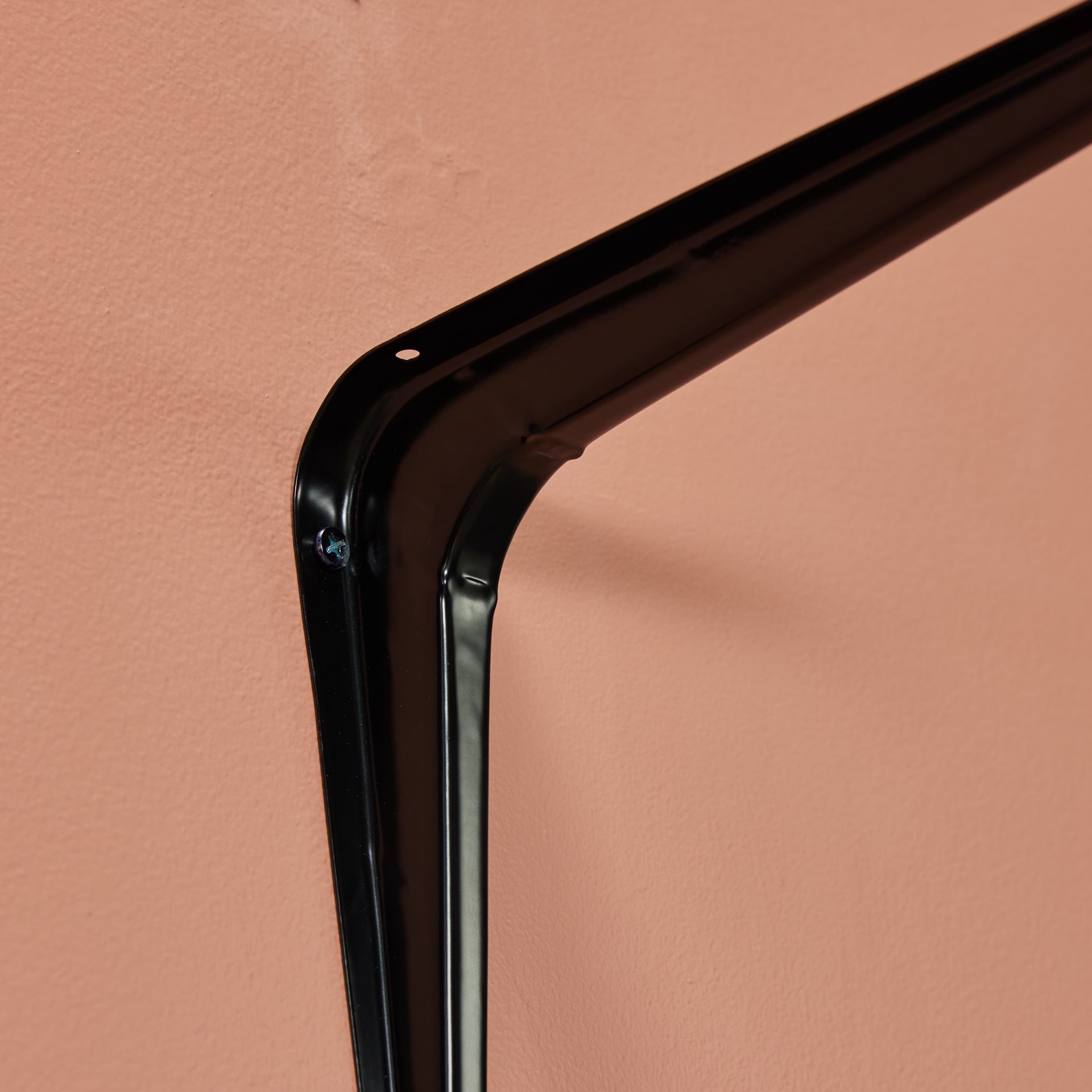 slide 2 of 6, Project Source 11.5-in L x 1.875-in W x 9.05-in D Black Shelf bracket, 1 ct