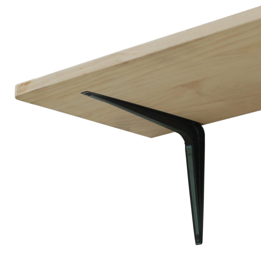 slide 6 of 6, Project Source 11.5-in L x 1.875-in W x 9.05-in D Black Shelf bracket, 1 ct