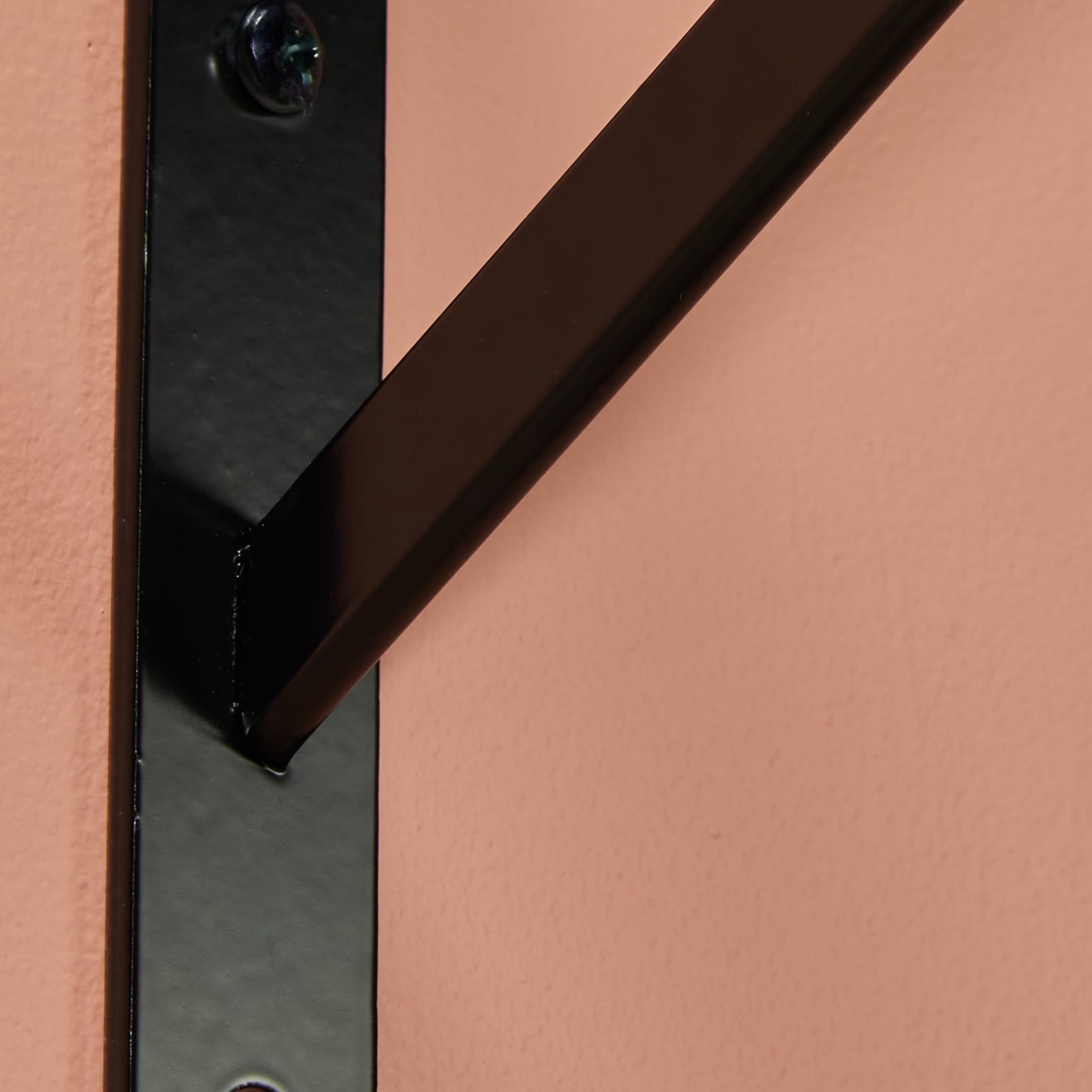 slide 2 of 6, Project Source 19.5-in L x 1.16-in W x 13-in D Heavy Duty Black Shelf bracket, 1 ct