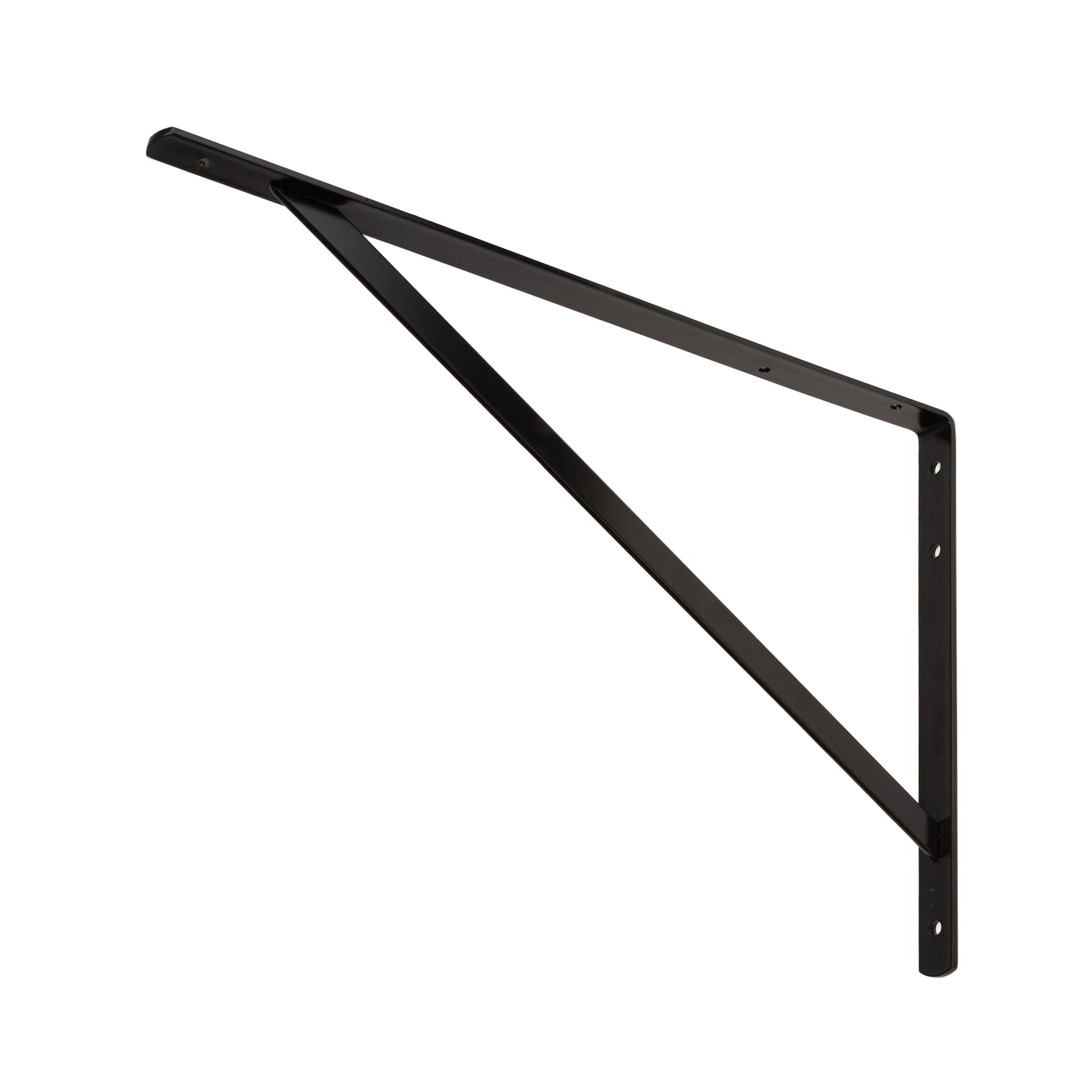 slide 5 of 6, Project Source 19.5-in L x 1.16-in W x 13-in D Heavy Duty Black Shelf bracket, 1 ct