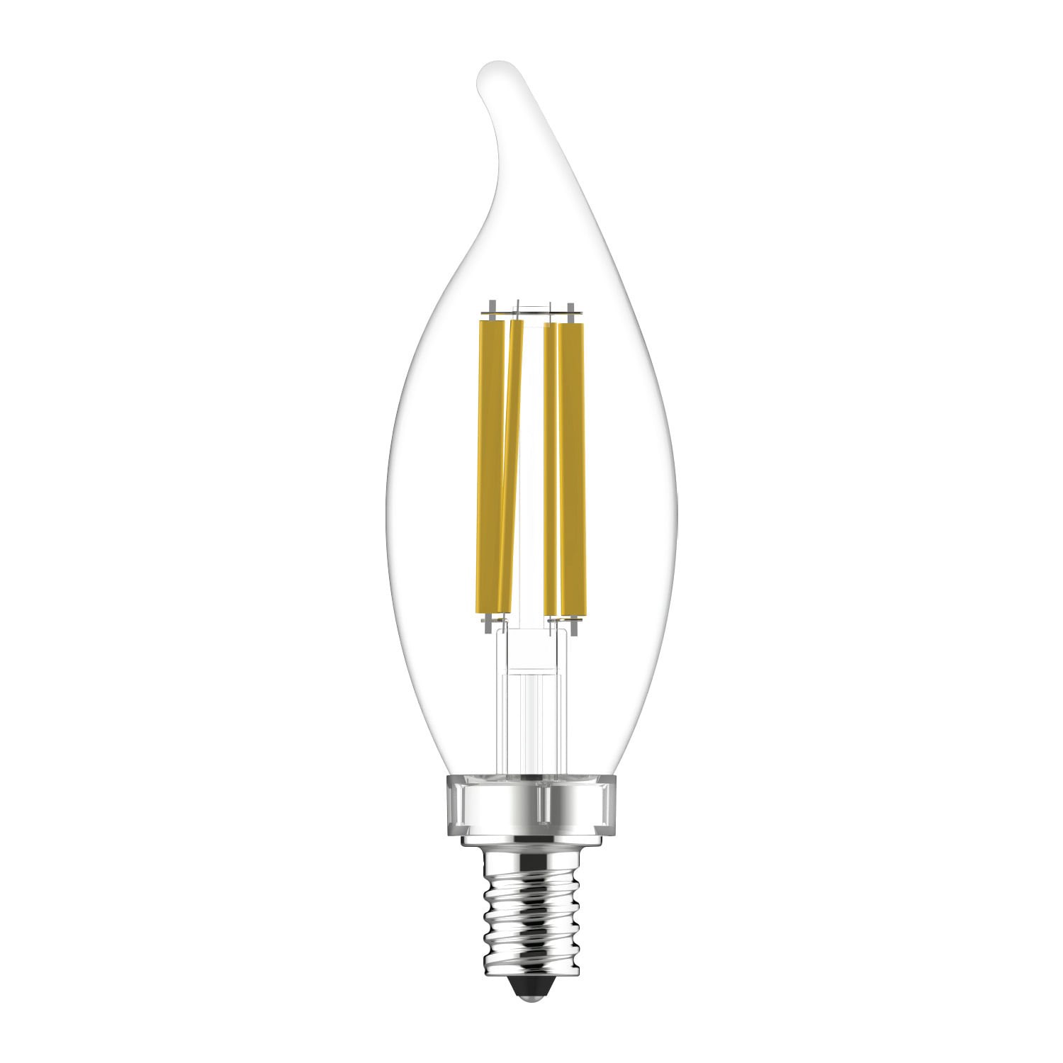 slide 2 of 6, GE Ultra Bright LED 75-Watt EQ CA11 Soft White Candelabra Base (e-12) Dimmable LED Light Bulb (3-Pack), 1 ct
