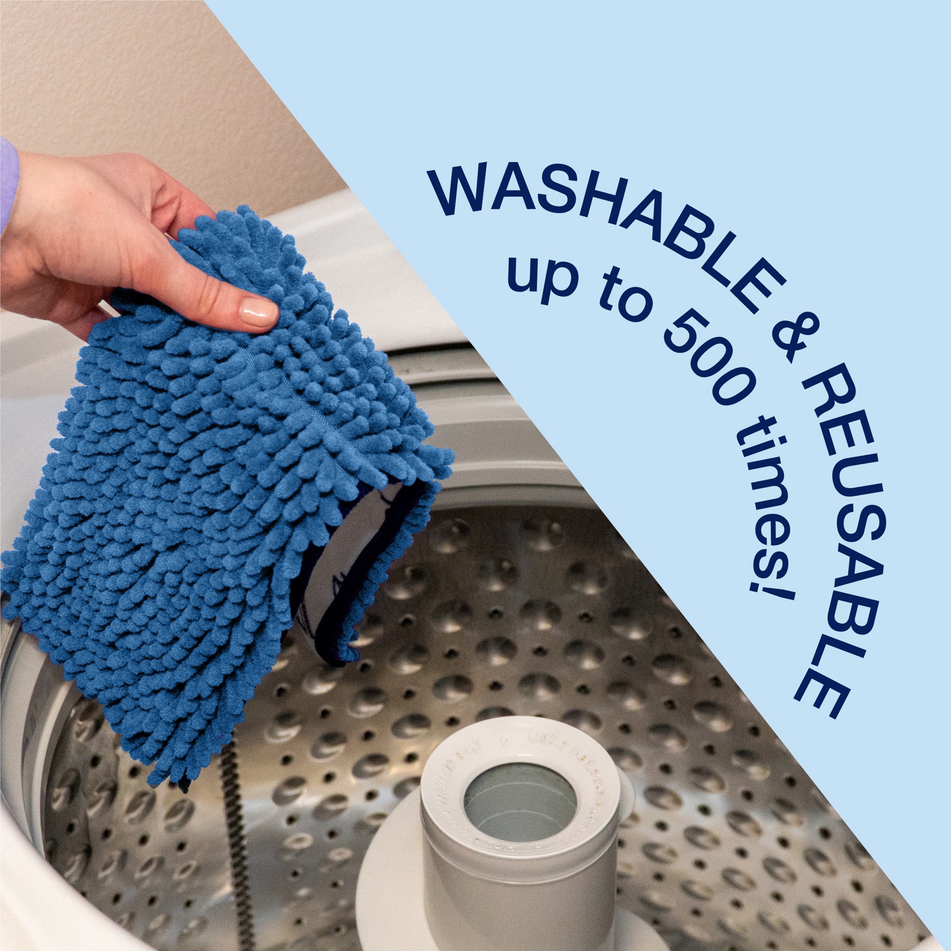 slide 5 of 6, Bona Reusable Microfiber Mop Pad, 1 ct