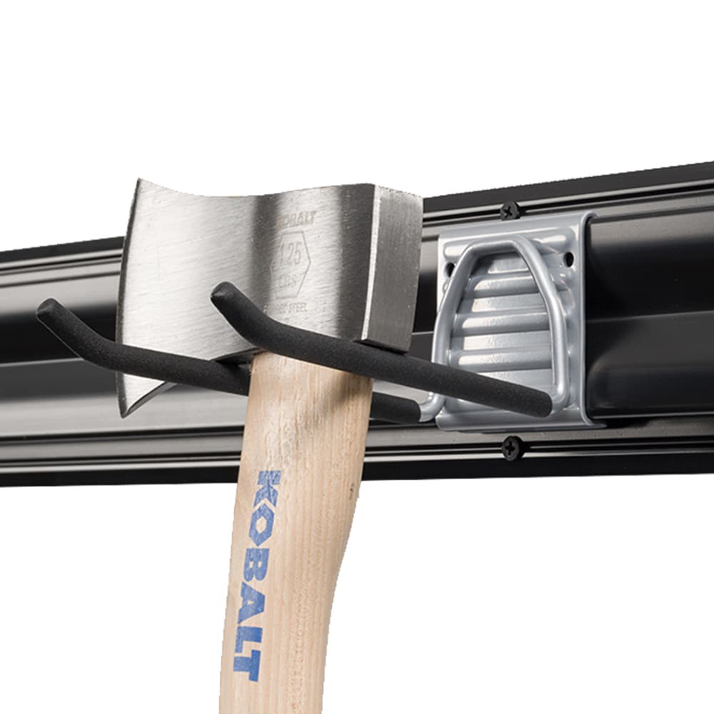 slide 2 of 6, Kobalt K-Rail 15 -Piece 32-in Black/Grey PVC Storage rail system, 1 ct