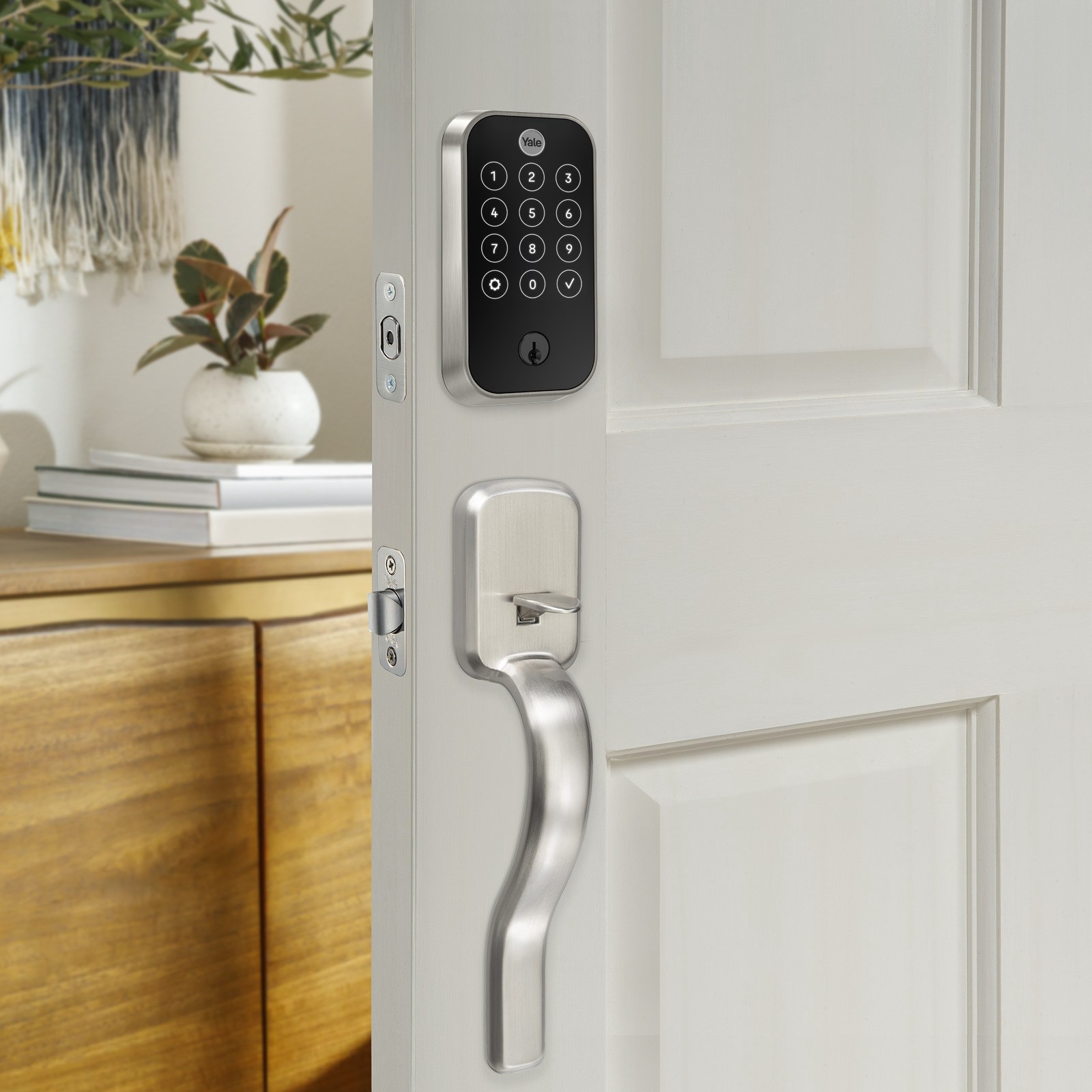 slide 6 of 6, Yale Assure Lock 2 Satin Nickel Smart Bluetooth Touchscreen Keypad Electronic Deadbolt Lock, 1 ct