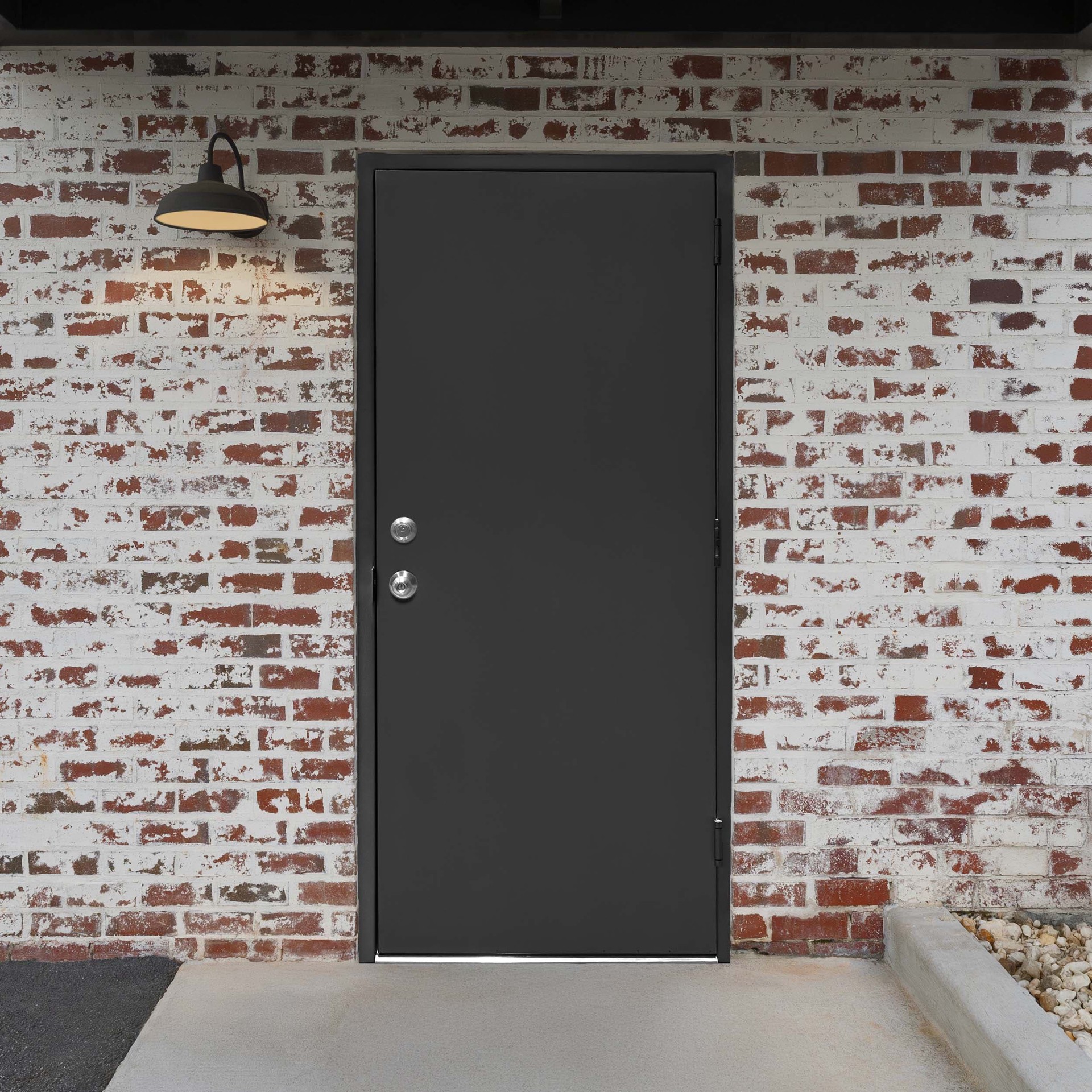 slide 3 of 5, L.I.F Industries Emergency Exit Bar w Lever Entrance Trim 36-in Aluminum Field reversible Rim exit device, 1 ct