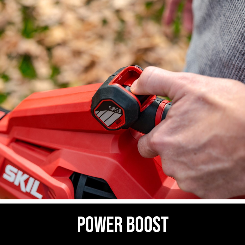 slide 6 of 6, SKIL PWR CORE 40-volt 530-CFM 120-MPH Battery Handheld Leaf Blower 2.5 Ah, 1 ct