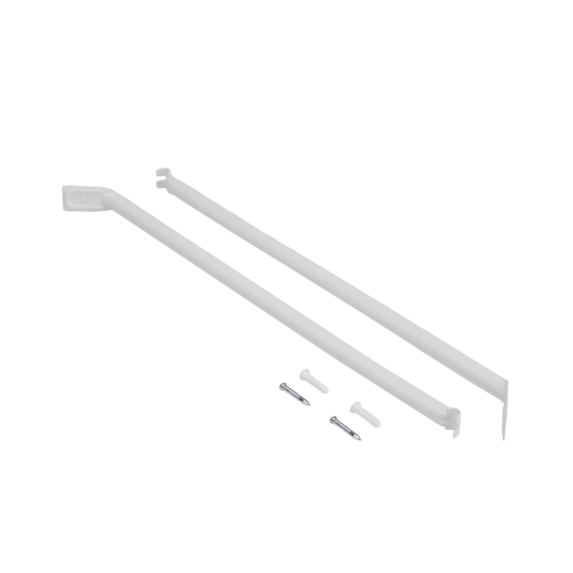 slide 2 of 6, Project Source TrackSmart 2-Pack White Steel Wire Closet Hardware Bracket, 1 ct