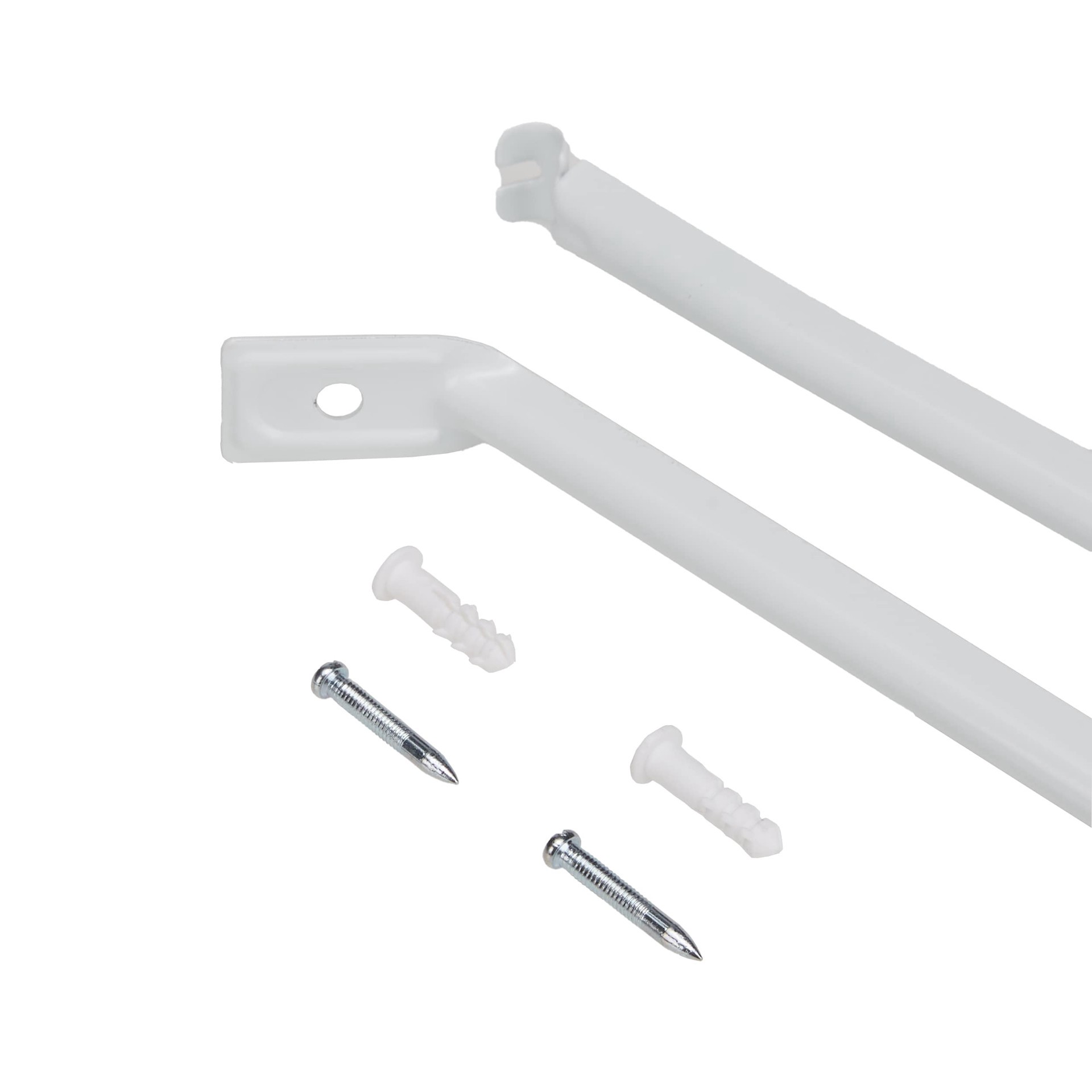 slide 3 of 6, Project Source TrackSmart 2-Pack White Steel Wire Closet Hardware Bracket, 1 ct