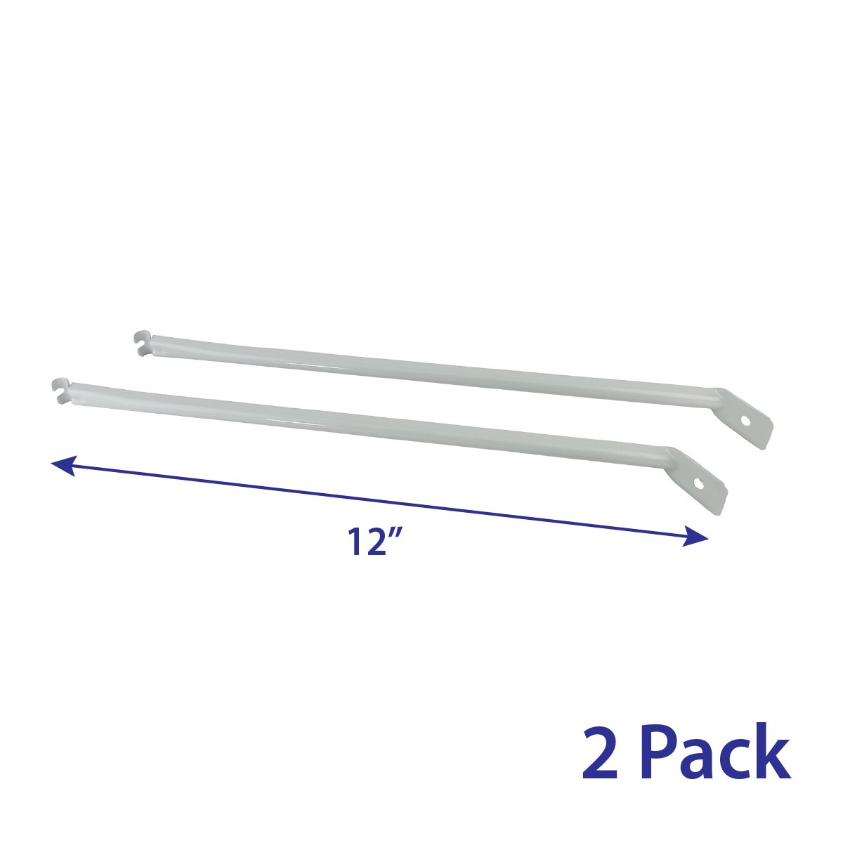 slide 4 of 6, Project Source TrackSmart 2-Pack White Steel Wire Closet Hardware Bracket, 1 ct