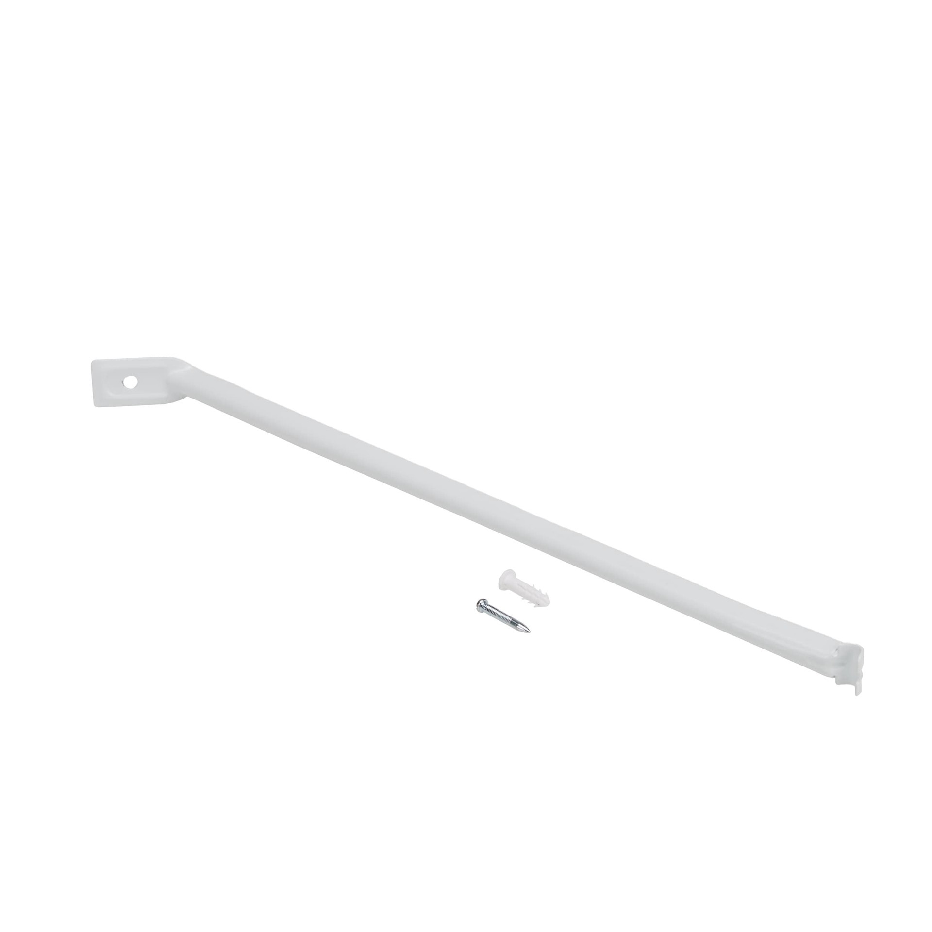 slide 2 of 6, Project Source TrackSmart 20-in White Steel Fixed Mount Bracket, 1 ct