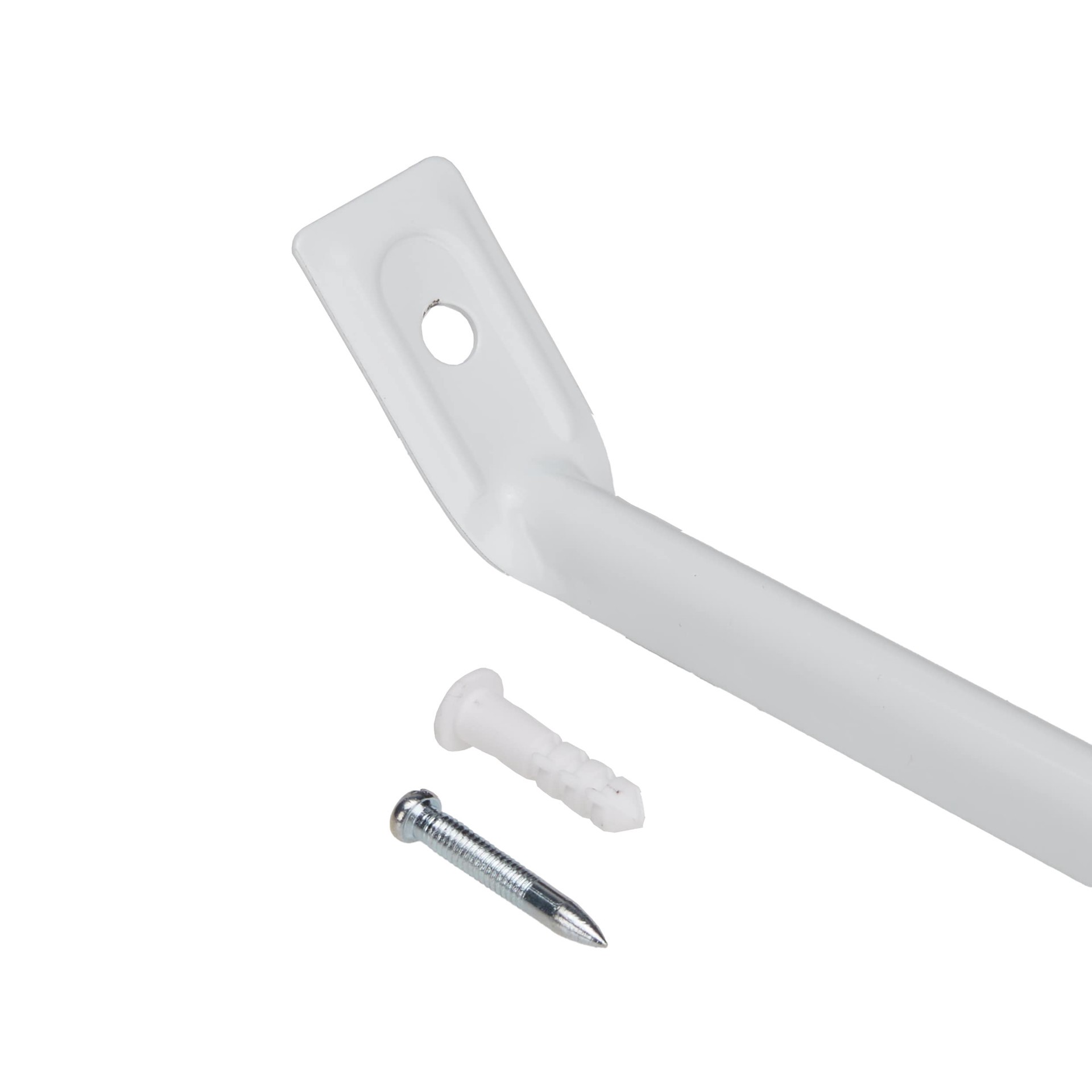 slide 3 of 6, Project Source TrackSmart 20-in White Steel Fixed Mount Bracket, 1 ct