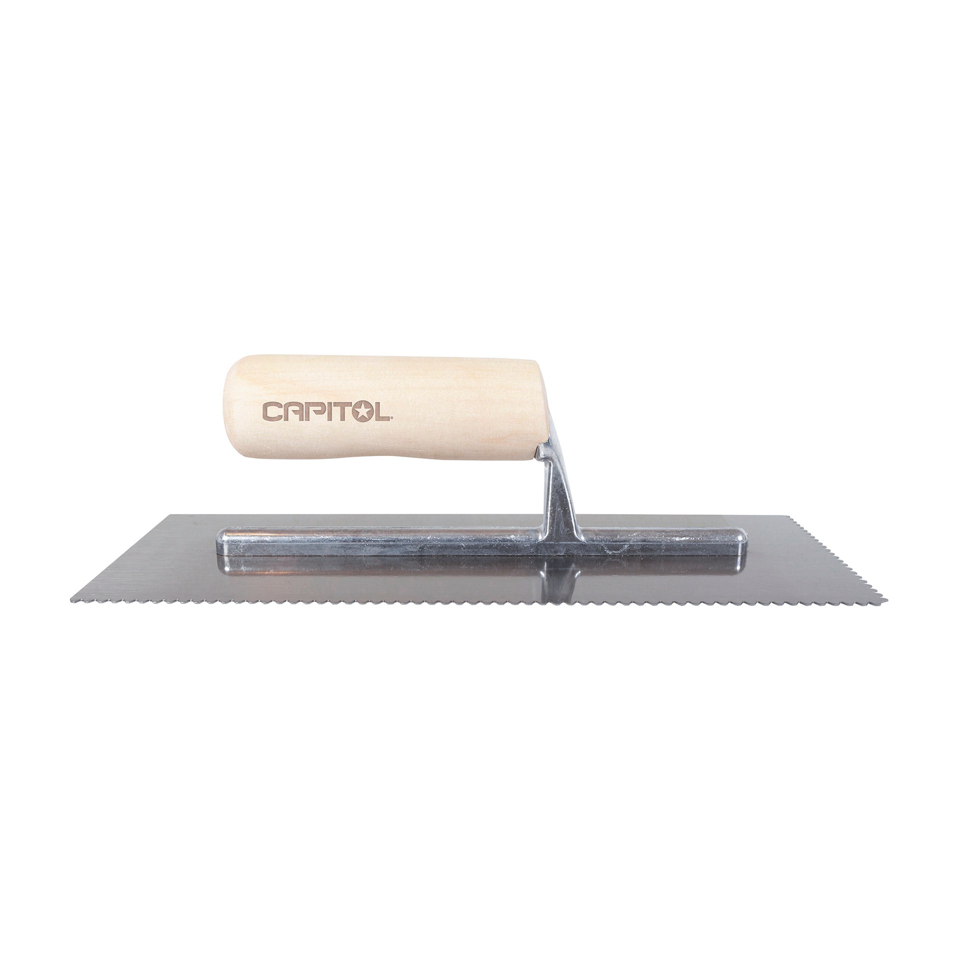 slide 3 of 6, Capitol 1/8-in x 1/16-in x 1/8-in Steel V-notch Carpet Floor Trowel, 1 ct
