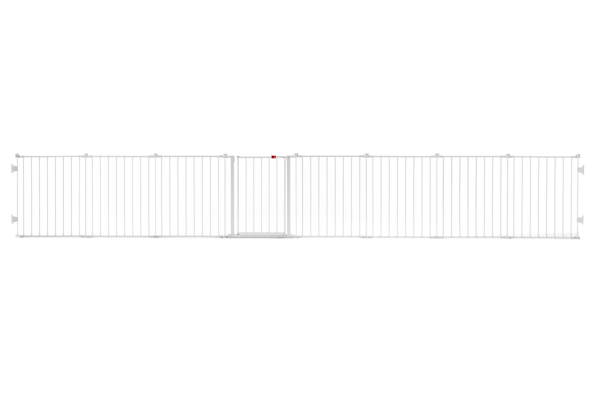 slide 6 of 6, Regalo 2 in 1 Super Wide Safety Gate Play Yard 192-in x 28-in Hardware Mounted White Metal Safety Gate, 1 ct