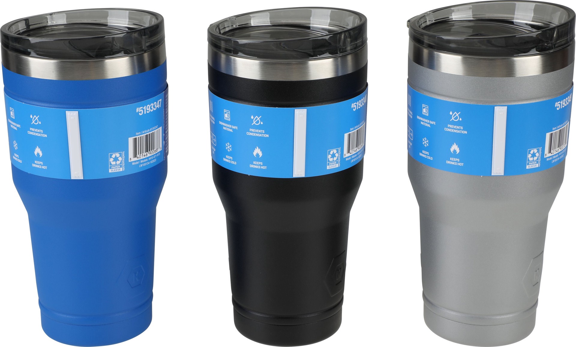 slide 6 of 6, Kobalt 30 -fl oz Stainless steel Insulated Tumbler - Blue, 1 ct