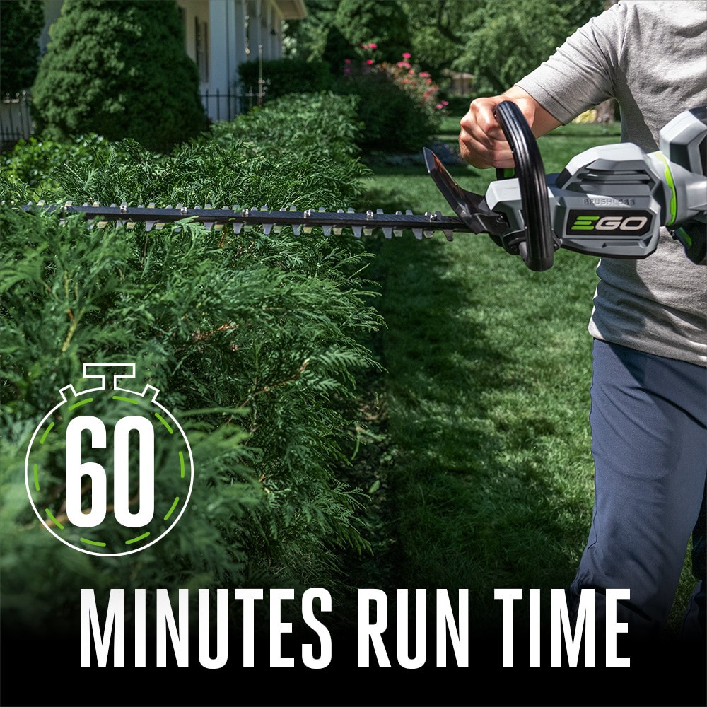 slide 5 of 6, EGO POWER+ 56-volt 26-in Battery Hedge Trimmer 2.5 Ah Battery Included , Charger Included, 1 ct