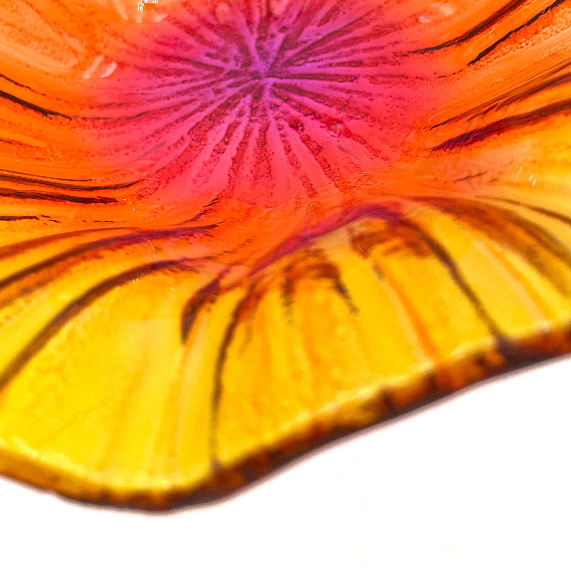 slide 2 of 6, Backyard Glory Hanging Glass 16.54-in H Yellow Glass Complete birdbath, 1 ct