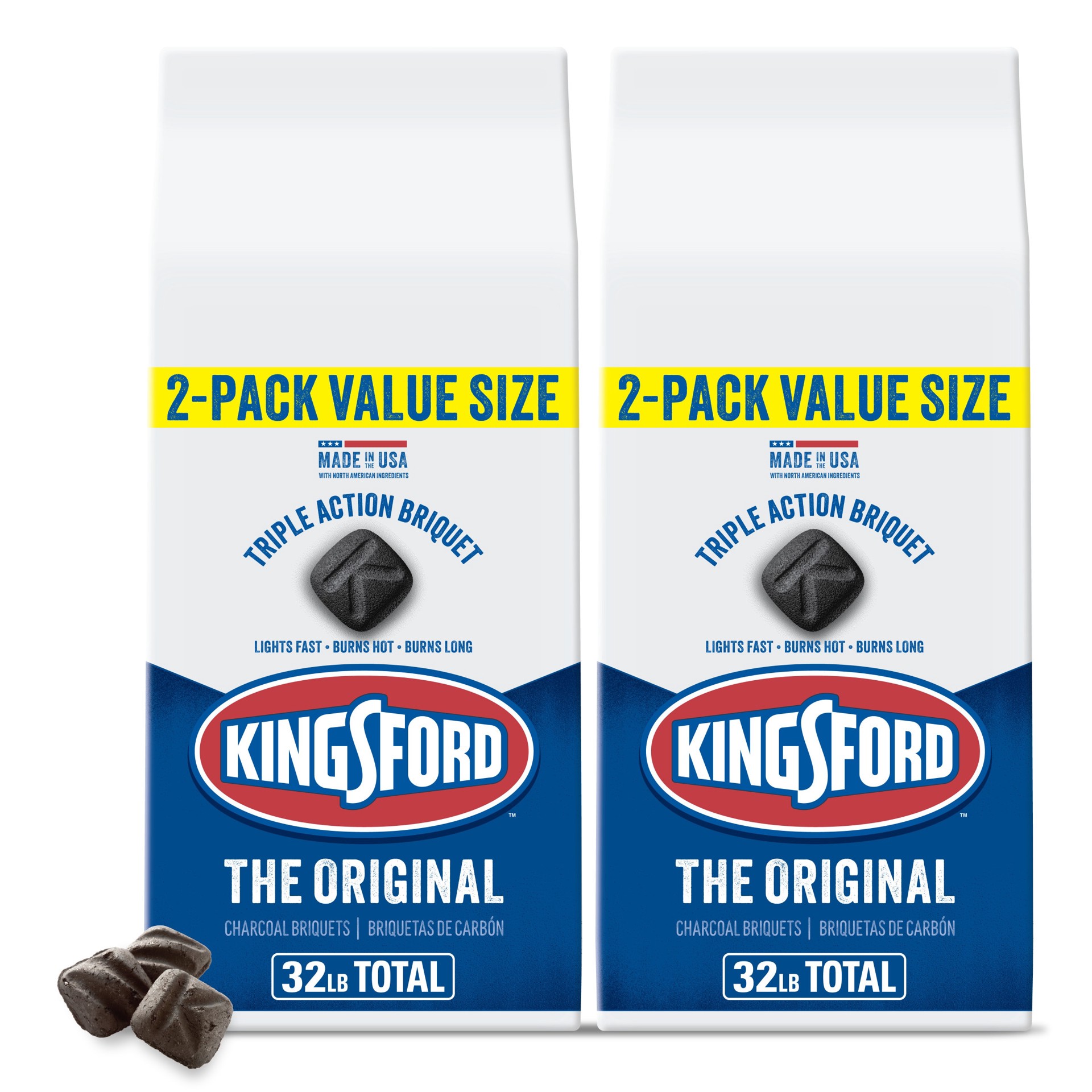 slide 1 of 6, Kingsford 2 -Pack 16 Pound(s) Charcoal briquettes, 1 ct