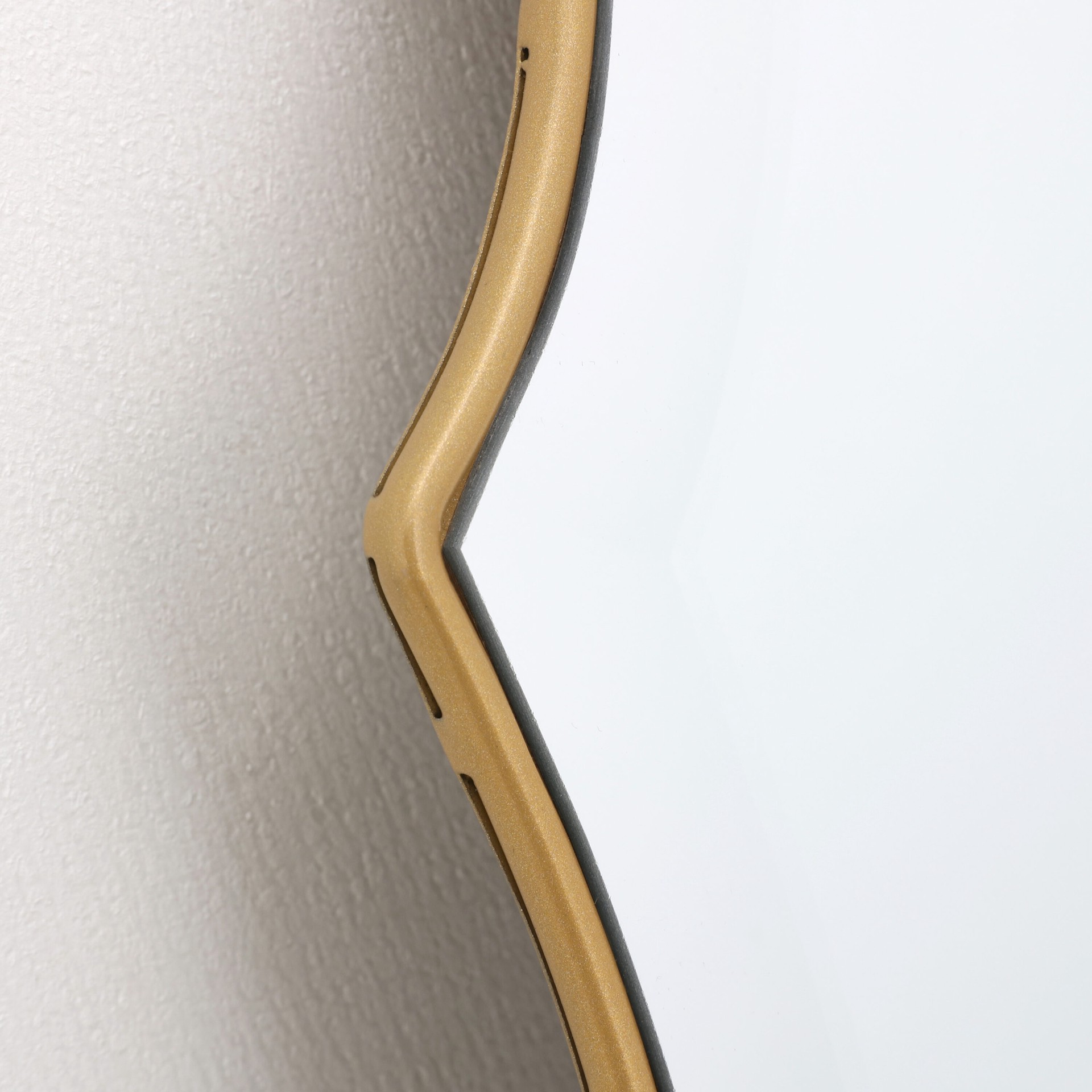 slide 6 of 6, allen + roth 22-in W x 34.0-in H Oval Gold Beveled Wall Mirror, 1 ct