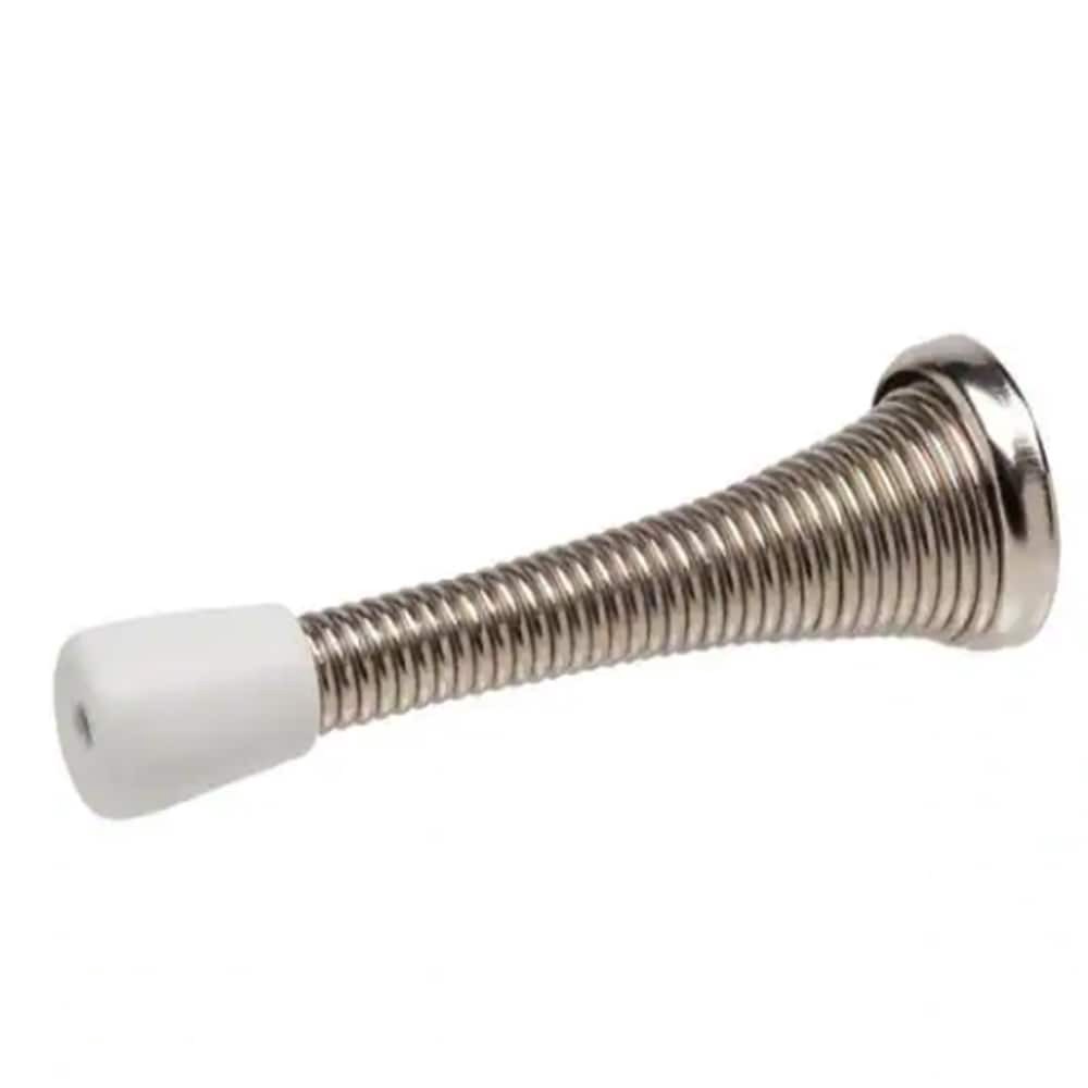 slide 3 of 6, RELIABILT 3-in Chrome Spring Door Stop, 1 ct