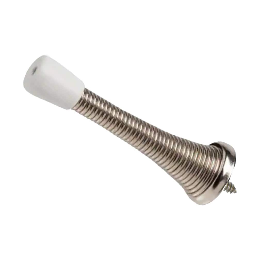 slide 4 of 6, RELIABILT 3-in Chrome Spring Door Stop, 1 ct