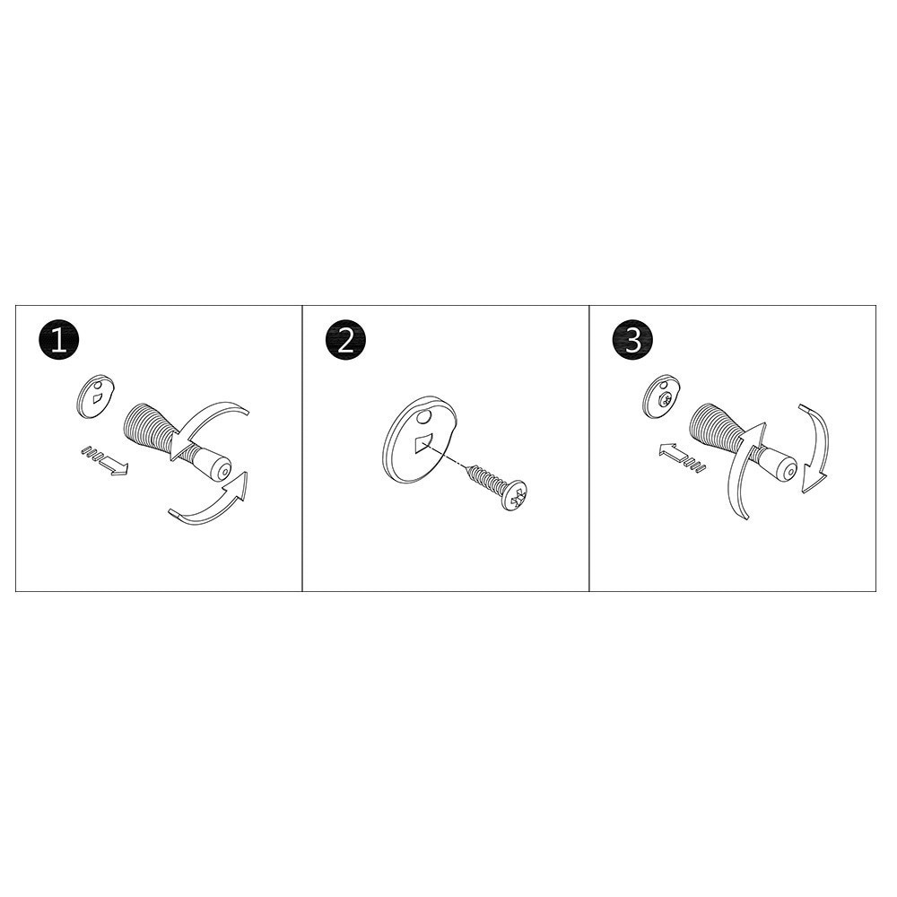 slide 6 of 6, RELIABILT 3-in Chrome Spring Door Stop, 1 ct