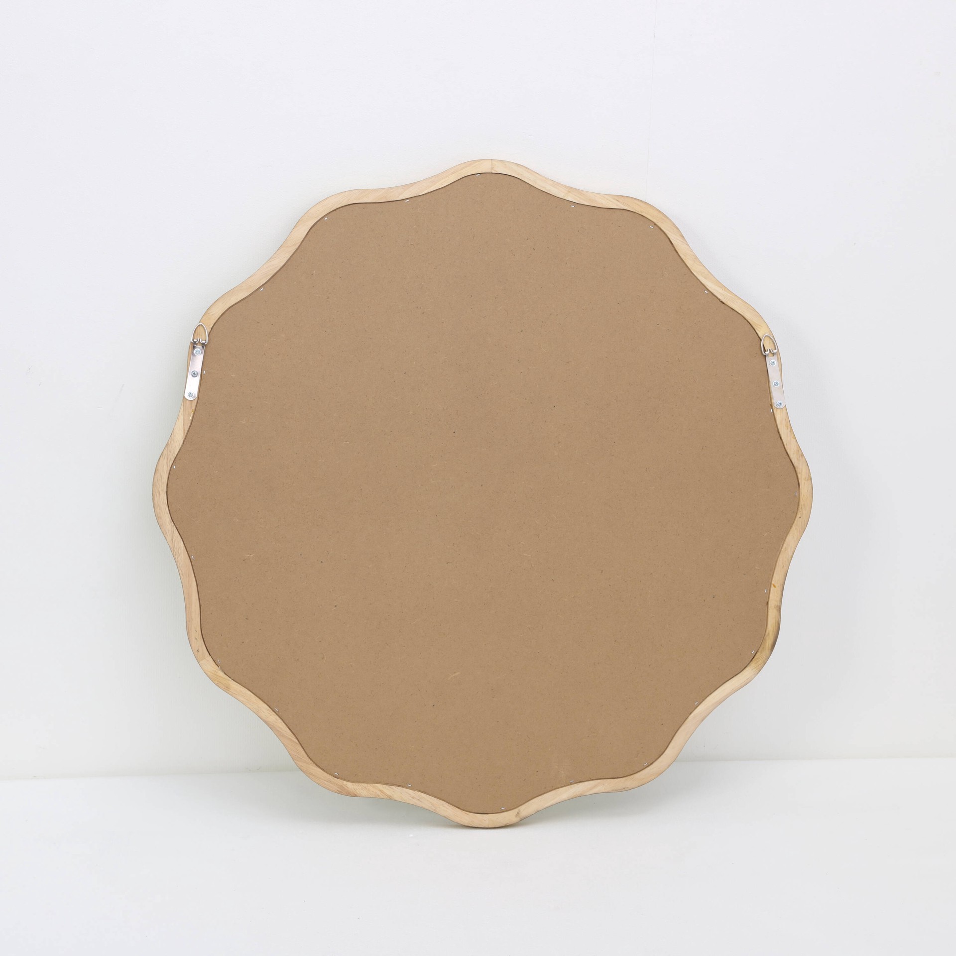 slide 4 of 6, allen + roth 30-in W x 30.0-in H Round Gold Beveled Wall Mirror, 1 ct