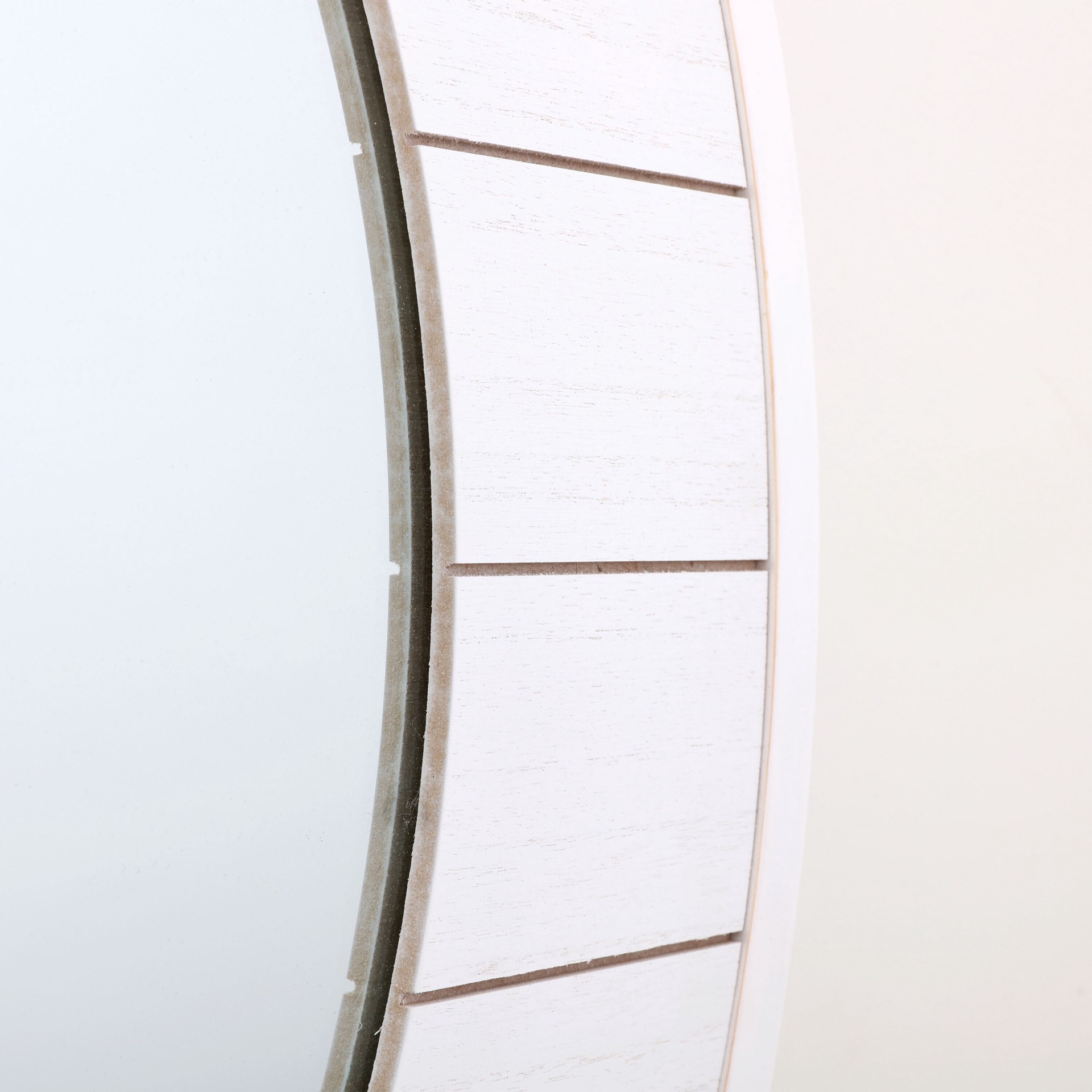 slide 6 of 6, allen + roth 31-in W x 31.0-in H Round White Framed Wall Mirror, 1 ct